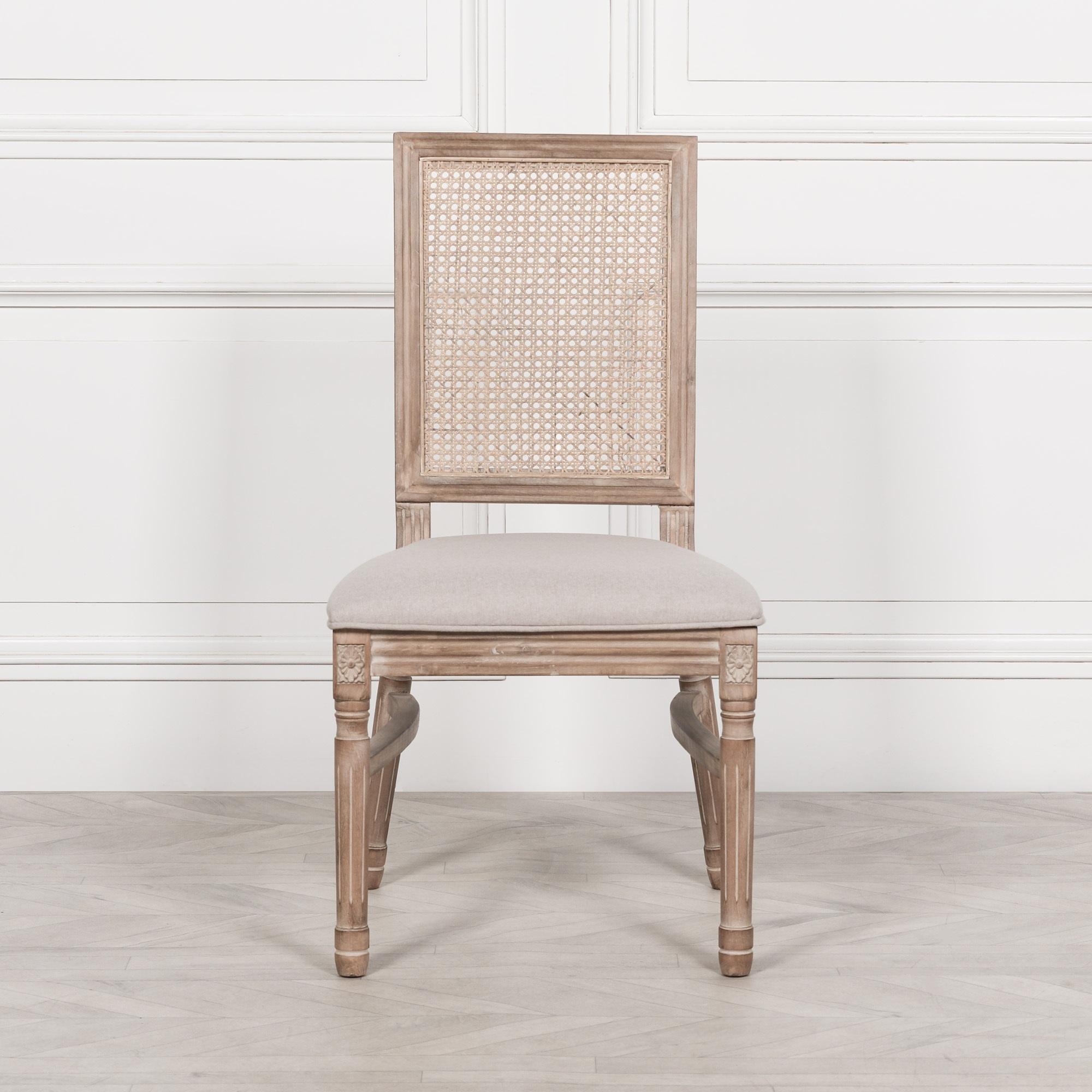 Product photograph of 2 X Wooden Natoma Rattan Back Dining Chair from Choice Furniture Superstore.
