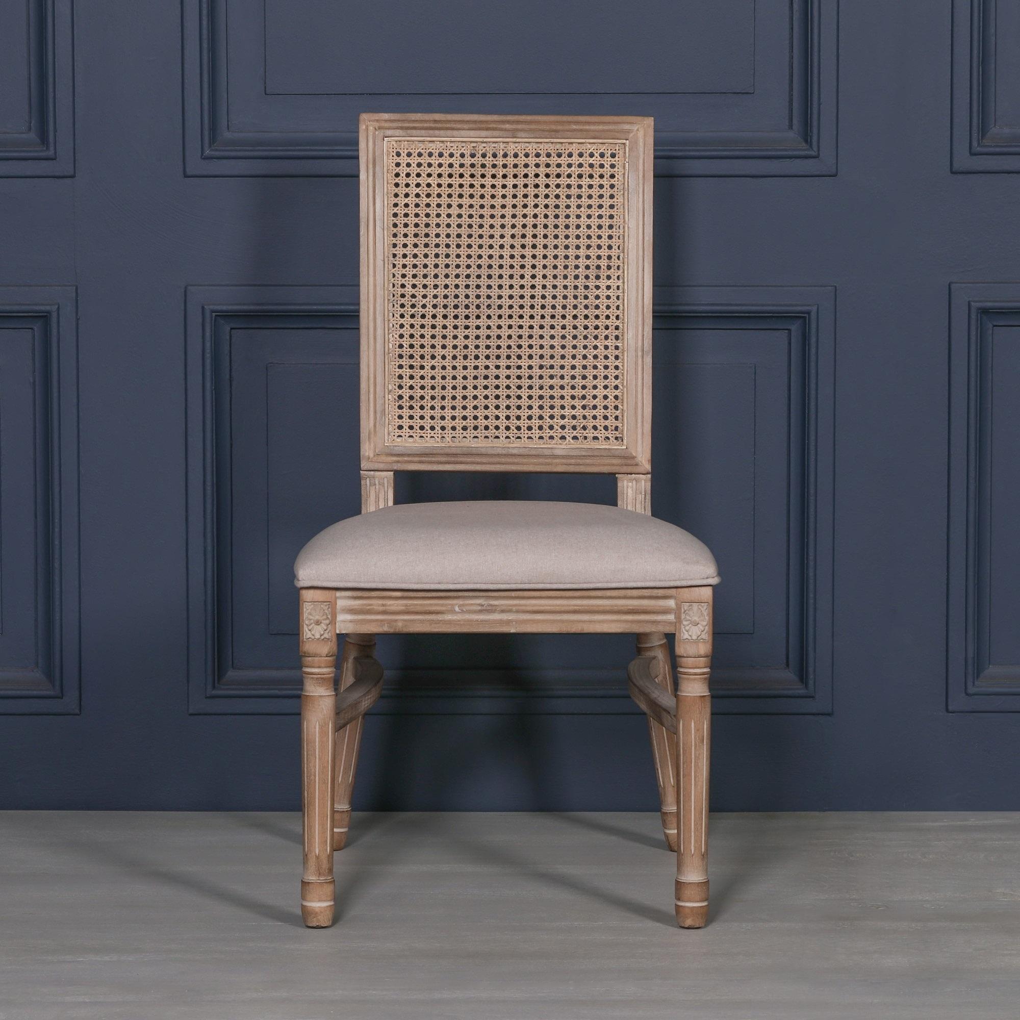 Product photograph of 2 X Wooden Natoma Rattan Back Dining Chair from Choice Furniture Superstore.