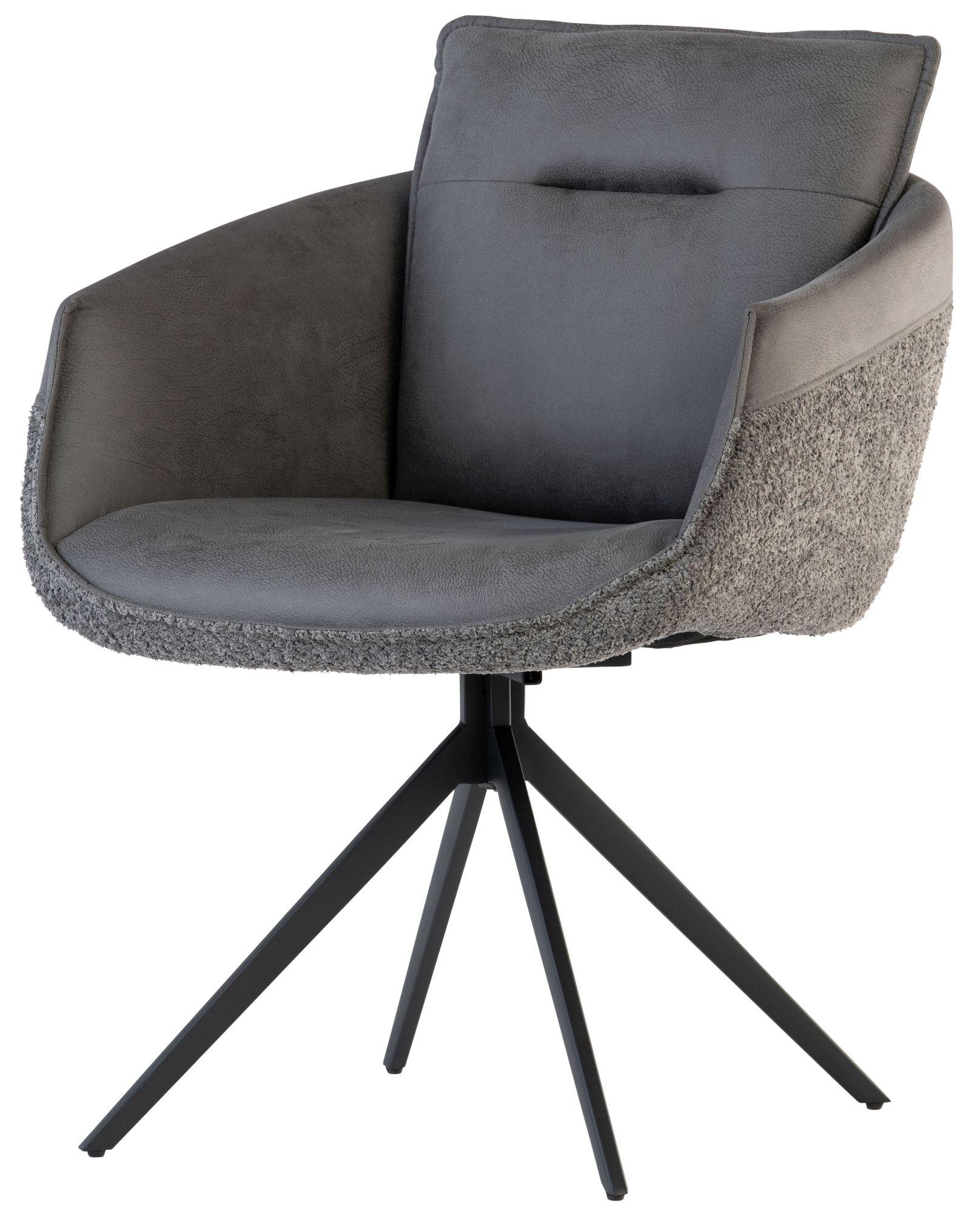 Product photograph of Toledo 160cm Grey Sintered Stone Top Dining Table - 6 Laguna Grey Velvet Fabric Swivel Chair from Choice Furniture Superstore.