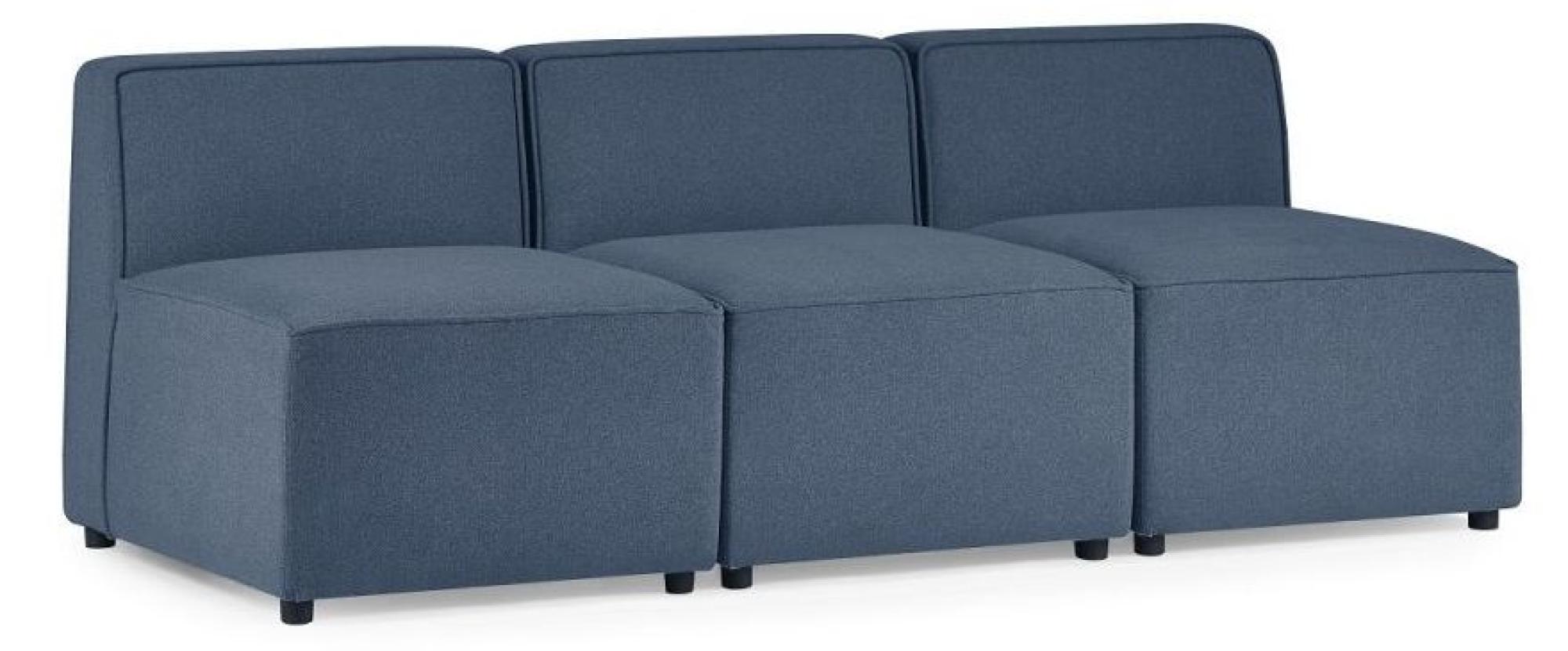 Product photograph of Lago Blue Combination Corner Sofa from Choice Furniture Superstore.