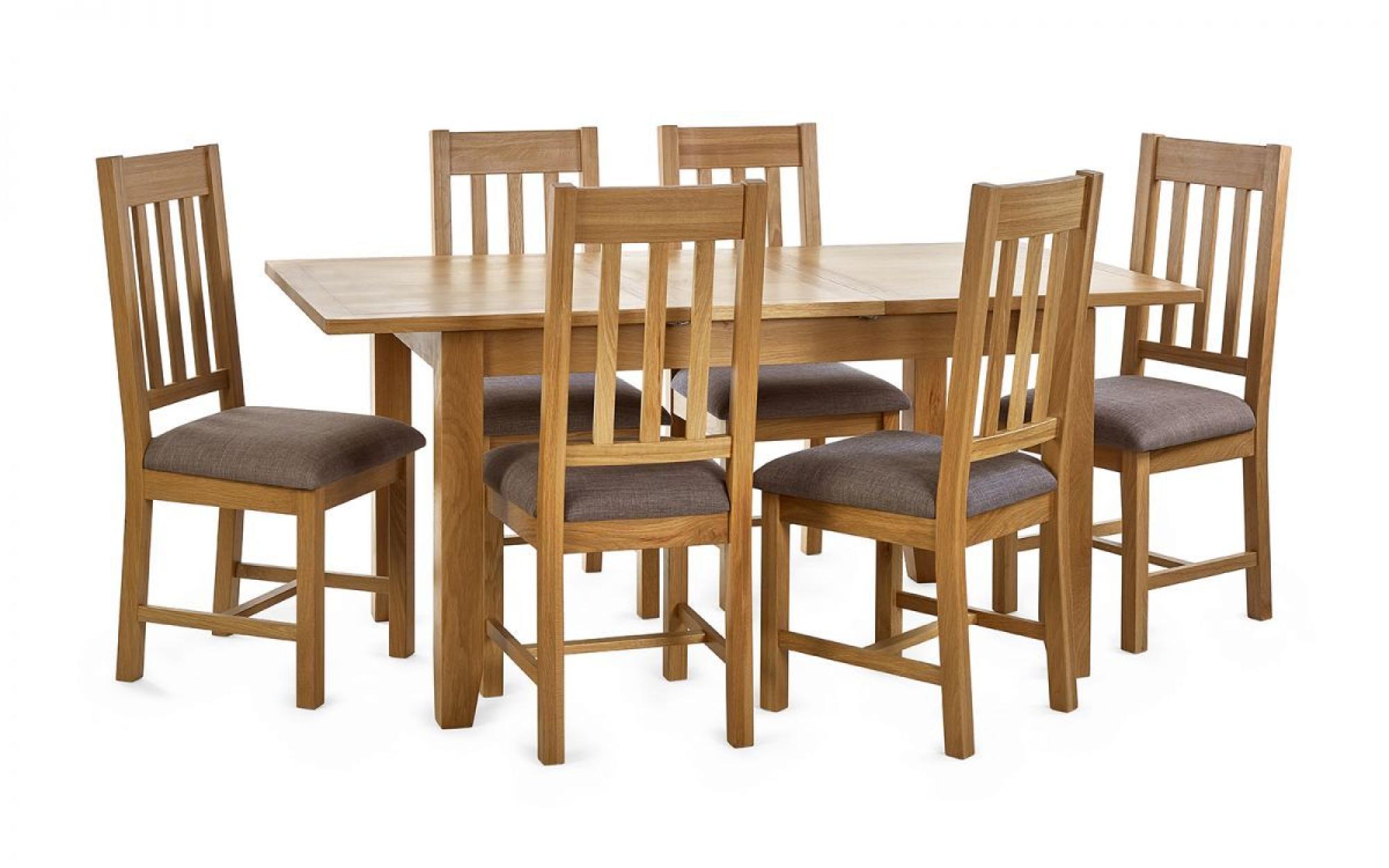 Product photograph of Set Of 2 Mallory Oak Slatted Back Dining Chair from Choice Furniture Superstore.