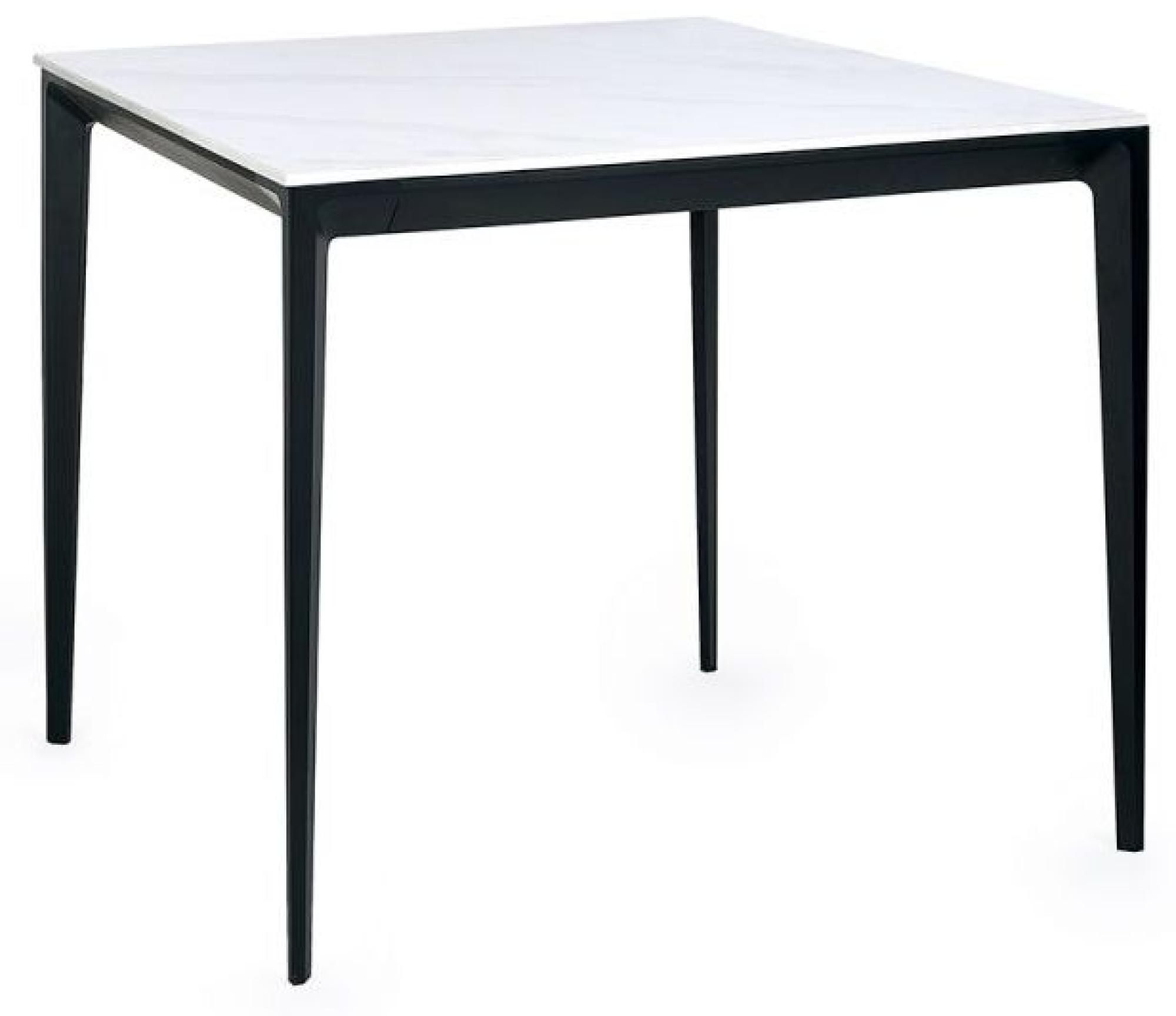 Product photograph of Miami White Ceramic 2 Seater Square Dining Table from Choice Furniture Superstore.