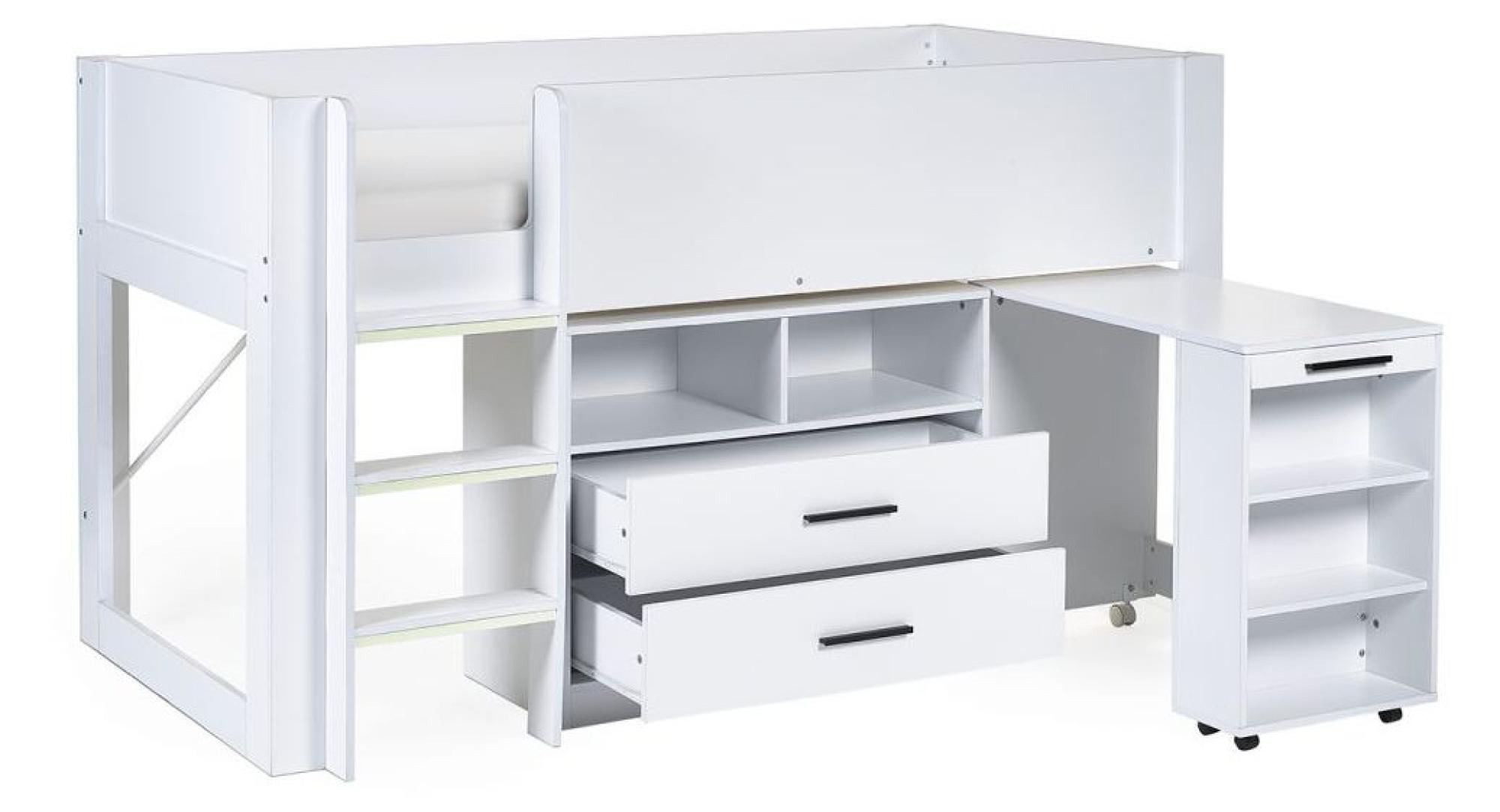 Product photograph of Otis White Kids Midsleeper Bed from Choice Furniture Superstore.