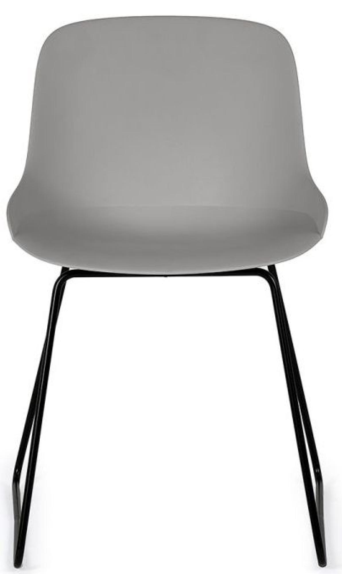 Product photograph of 2 X Rocco Light Grey Plastic Dining Chairs from Choice Furniture Superstore.