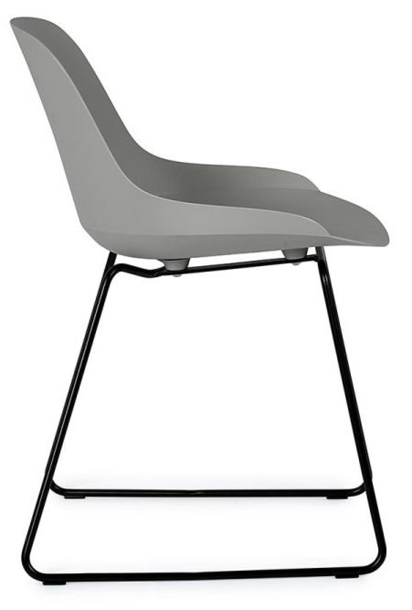 Product photograph of 2 X Rocco Light Grey Plastic Dining Chairs from Choice Furniture Superstore.