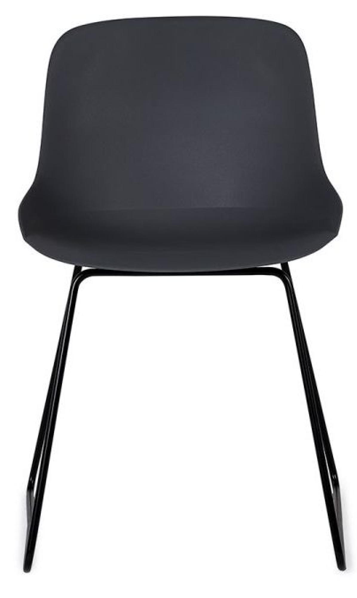 Product photograph of 2 X Rocco Dark Grey Plastic Dining Chairs from Choice Furniture Superstore.