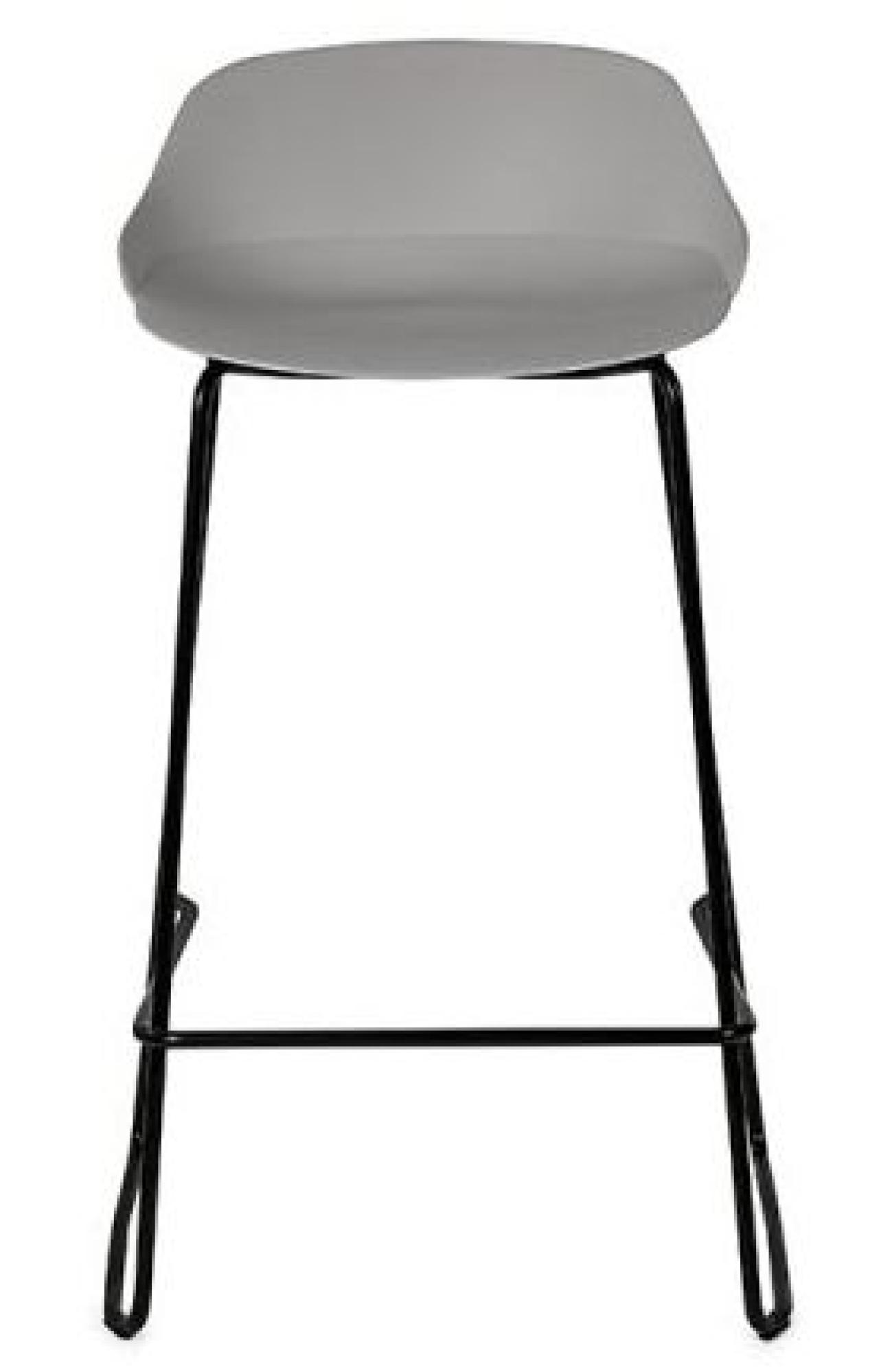 Product photograph of 2 X Rocco Light Grey Plastic Barstool from Choice Furniture Superstore.