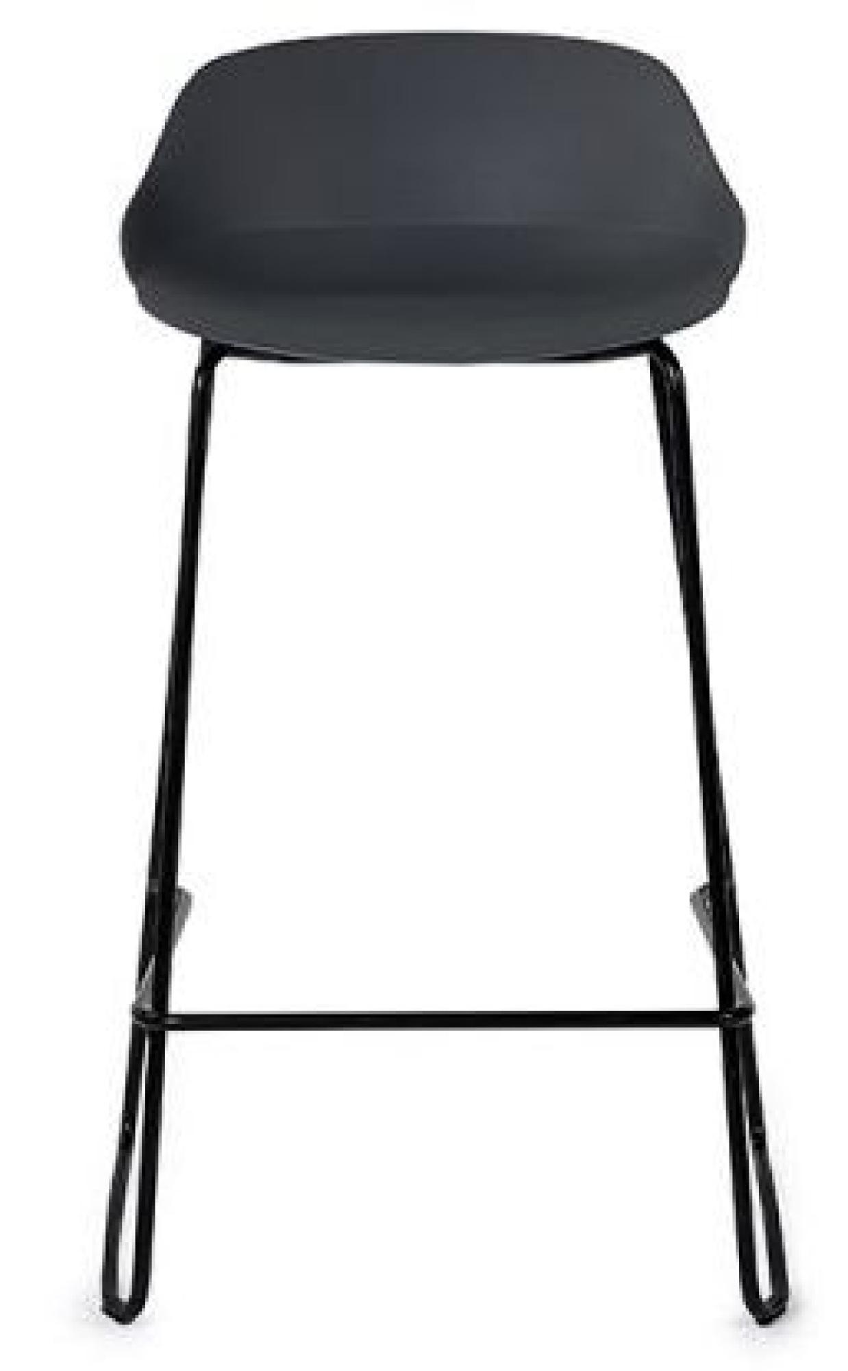 Product photograph of 2 X Rocco Dark Grey Plastic Barstool from Choice Furniture Superstore.