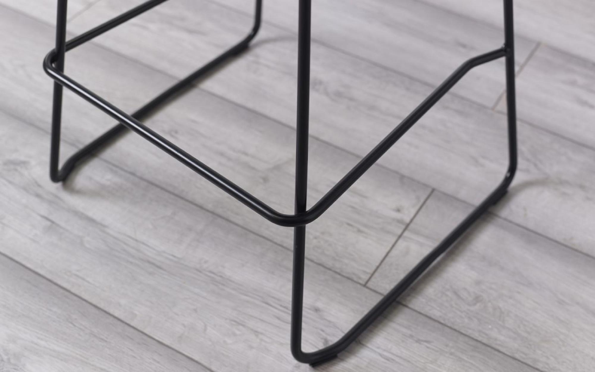 Product photograph of 2 X Rocco Dark Grey Plastic Barstool from Choice Furniture Superstore.