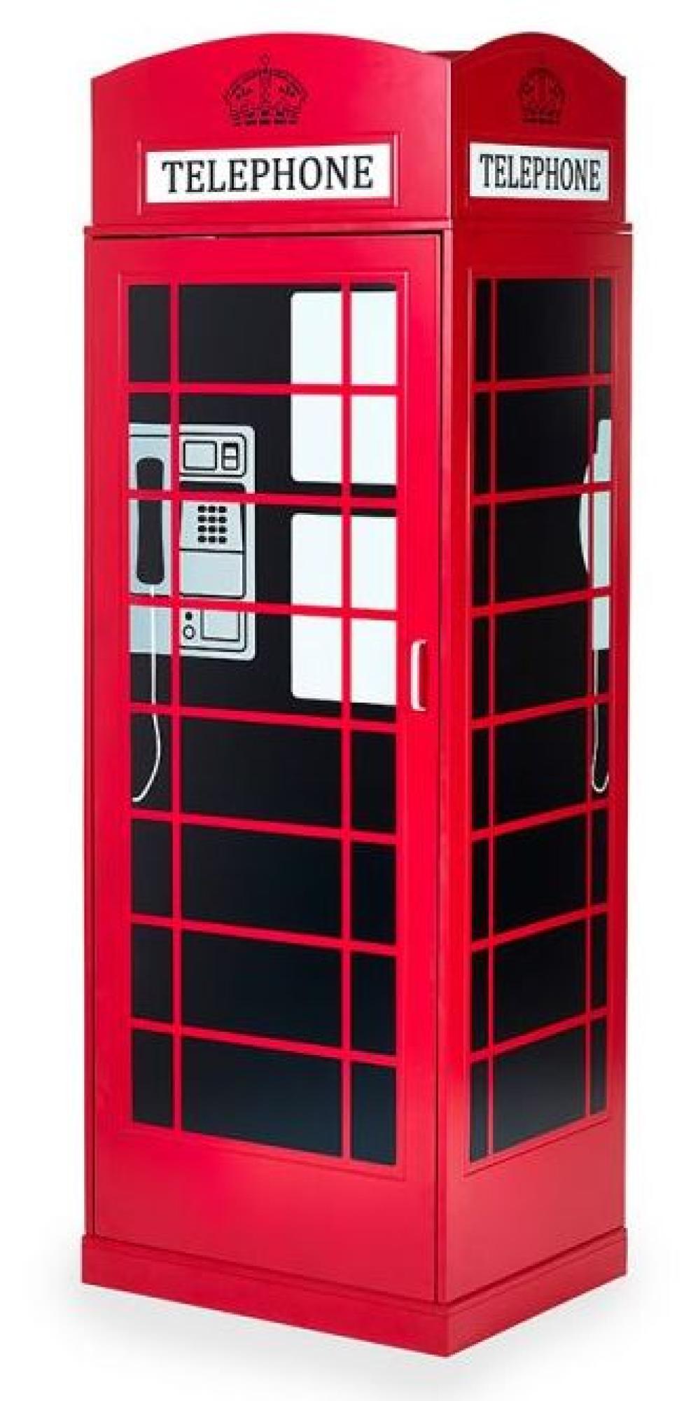 Product photograph of Red Telephone Box Wardrobe from Choice Furniture Superstore.