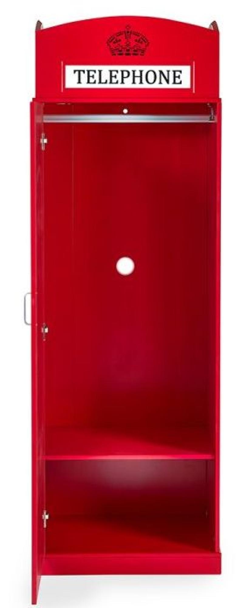 Product photograph of Red Telephone Box Wardrobe from Choice Furniture Superstore.