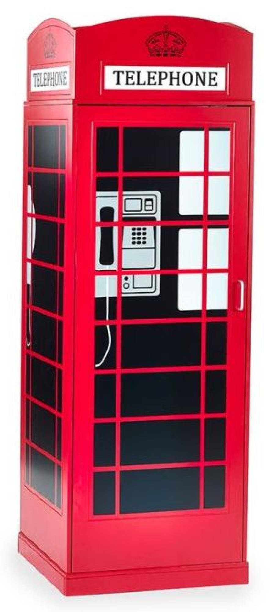 Product photograph of Red Telephone Box Wardrobe from Choice Furniture Superstore.