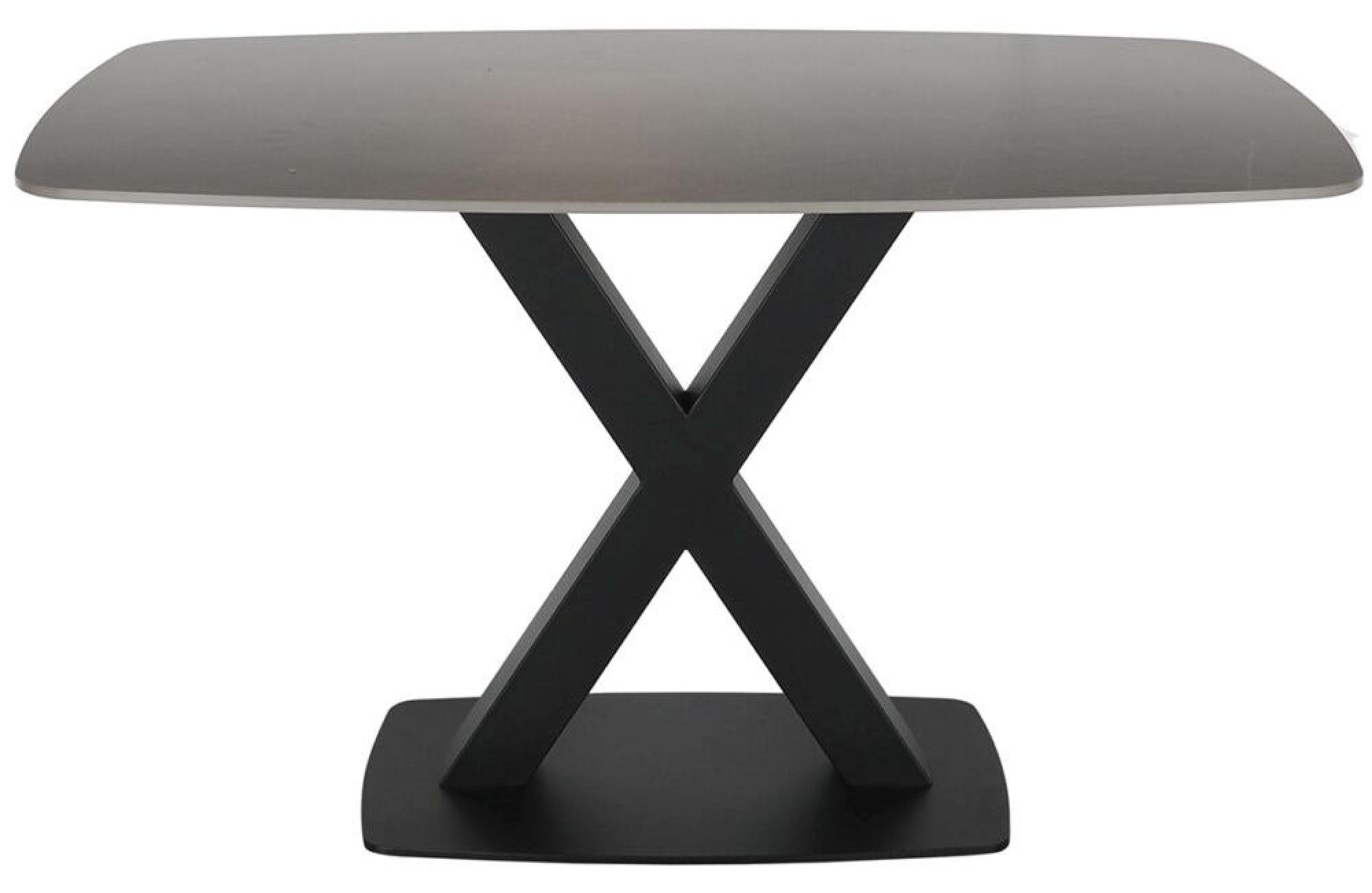Product photograph of Vernal 4 Seater Grey Sintered Stone Dining Set - 4 Tira Vintage Brown Faux Leather Cantilever Chair from Choice Furniture Superstore.