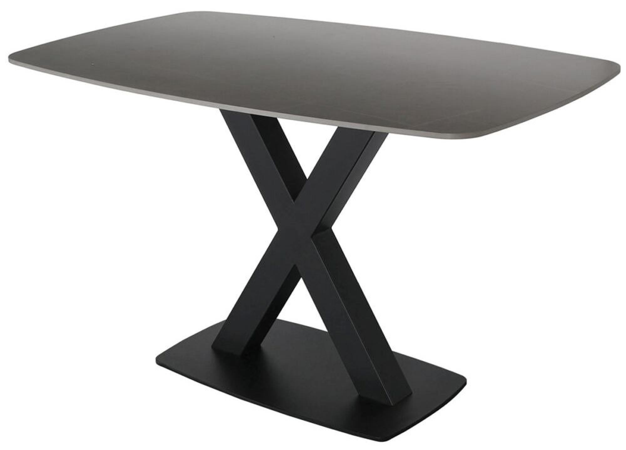 Product photograph of Vernal 4 Seater Grey Sintered Stone Dining Set - 4 Tira Vintage Brown Faux Leather Cantilever Chair from Choice Furniture Superstore.
