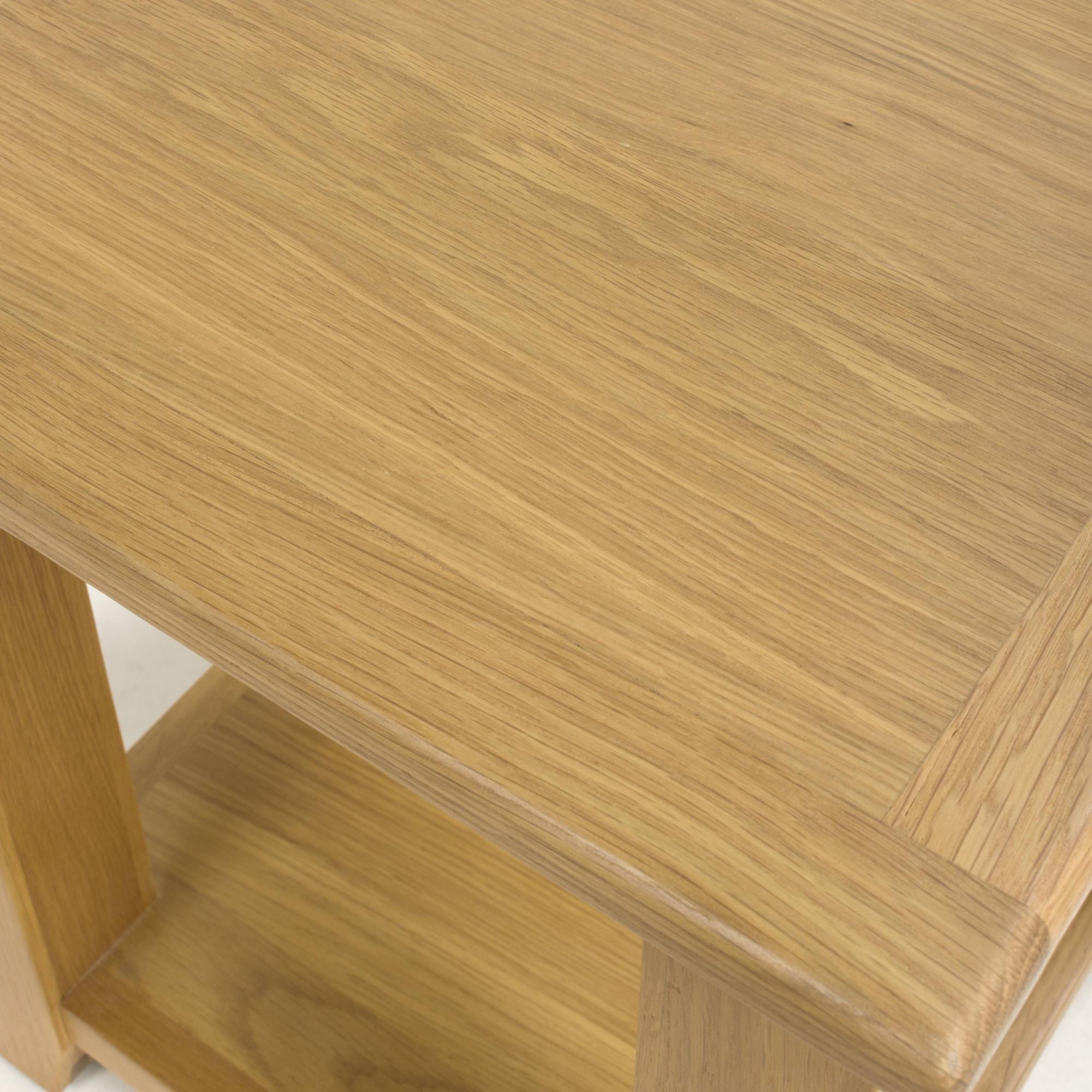 Product photograph of Madrid Oak End Table from Choice Furniture Superstore.
