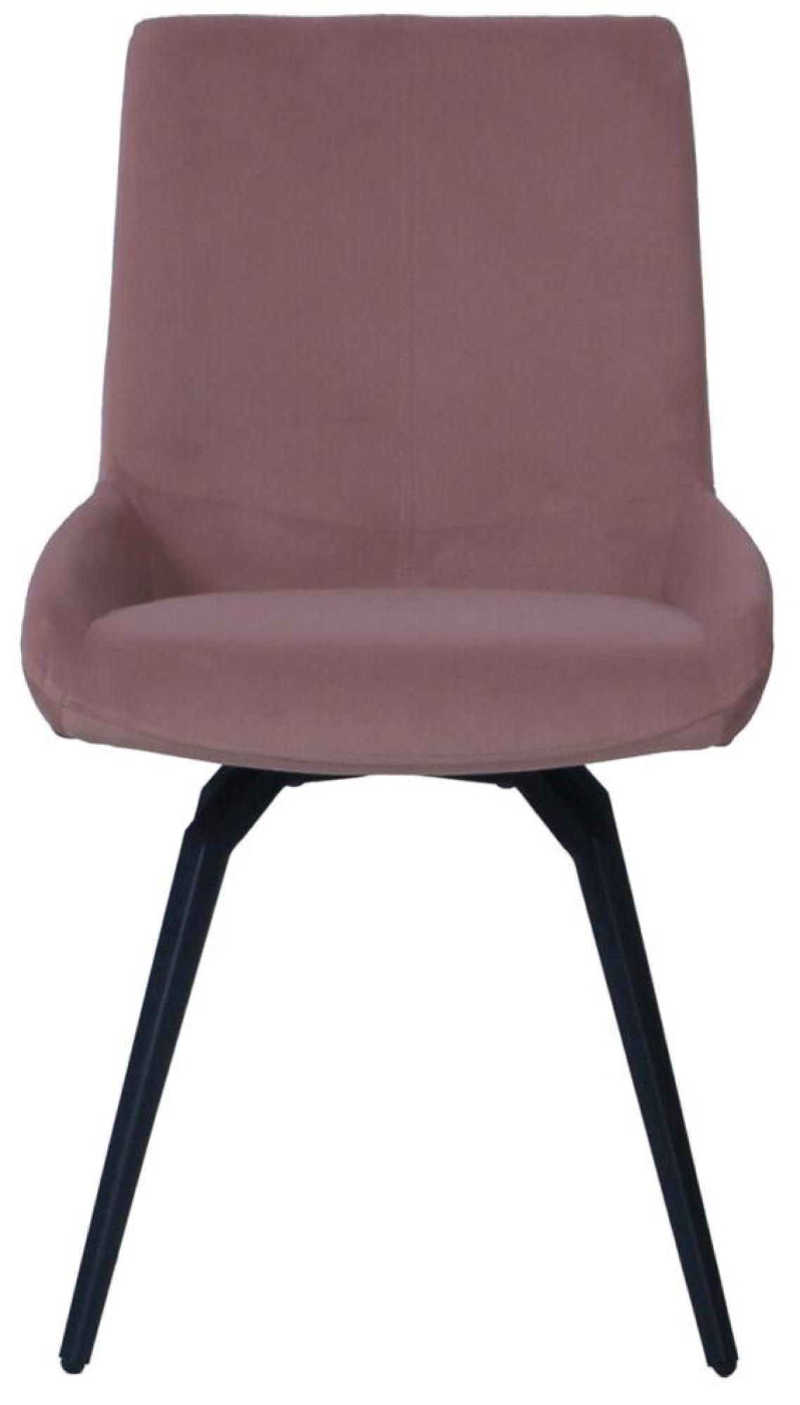 Product photograph of Vernal 4-8 Seater Grey Sintered Stone Extending Dining Set - 4 Malcom Pink Fabric Swivel Chair from Choice Furniture Superstore.