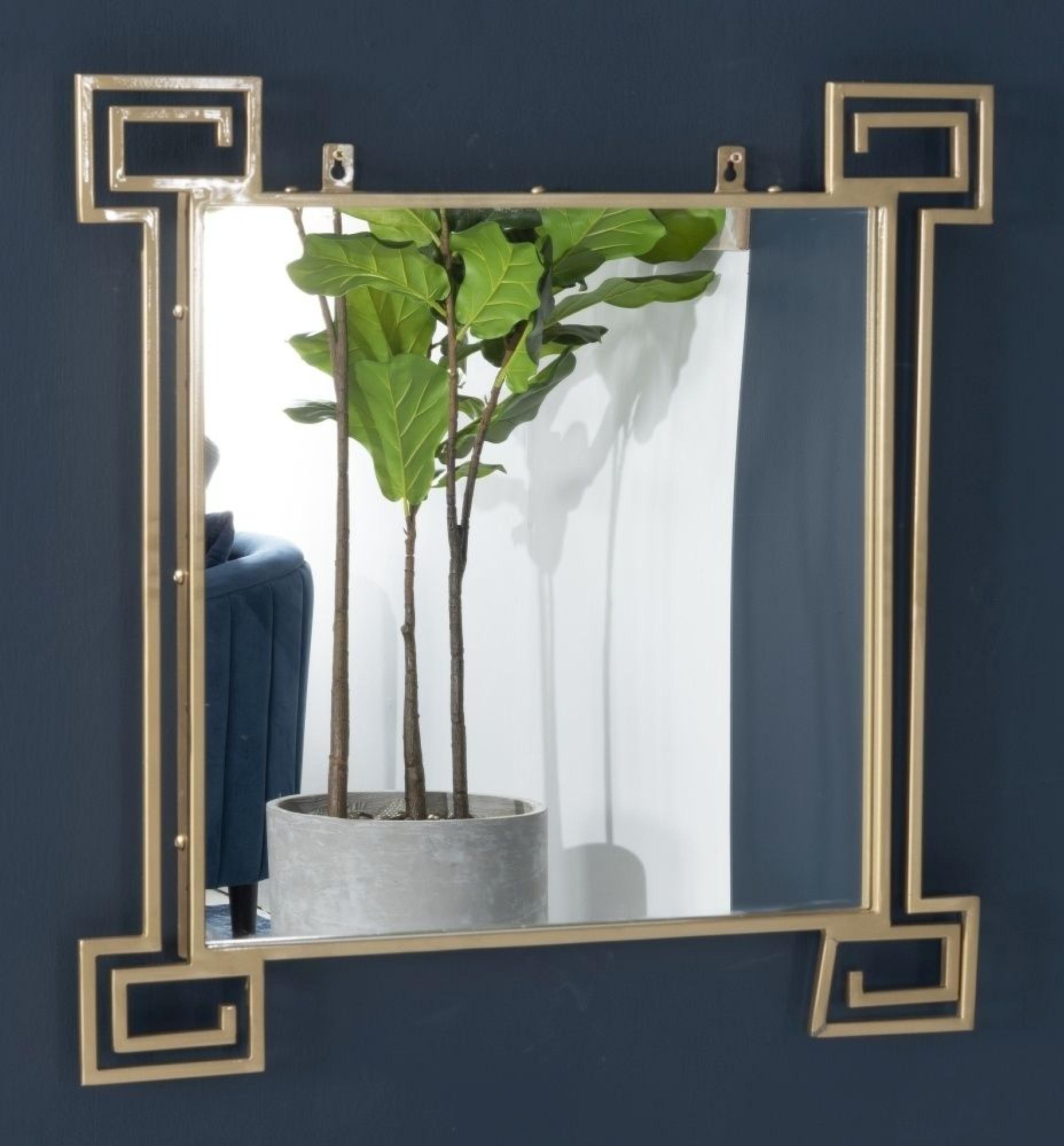 Product photograph of Clearance - Roma Gold Square Wall Mirror - 66cm X 66cm from Choice Furniture Superstore.