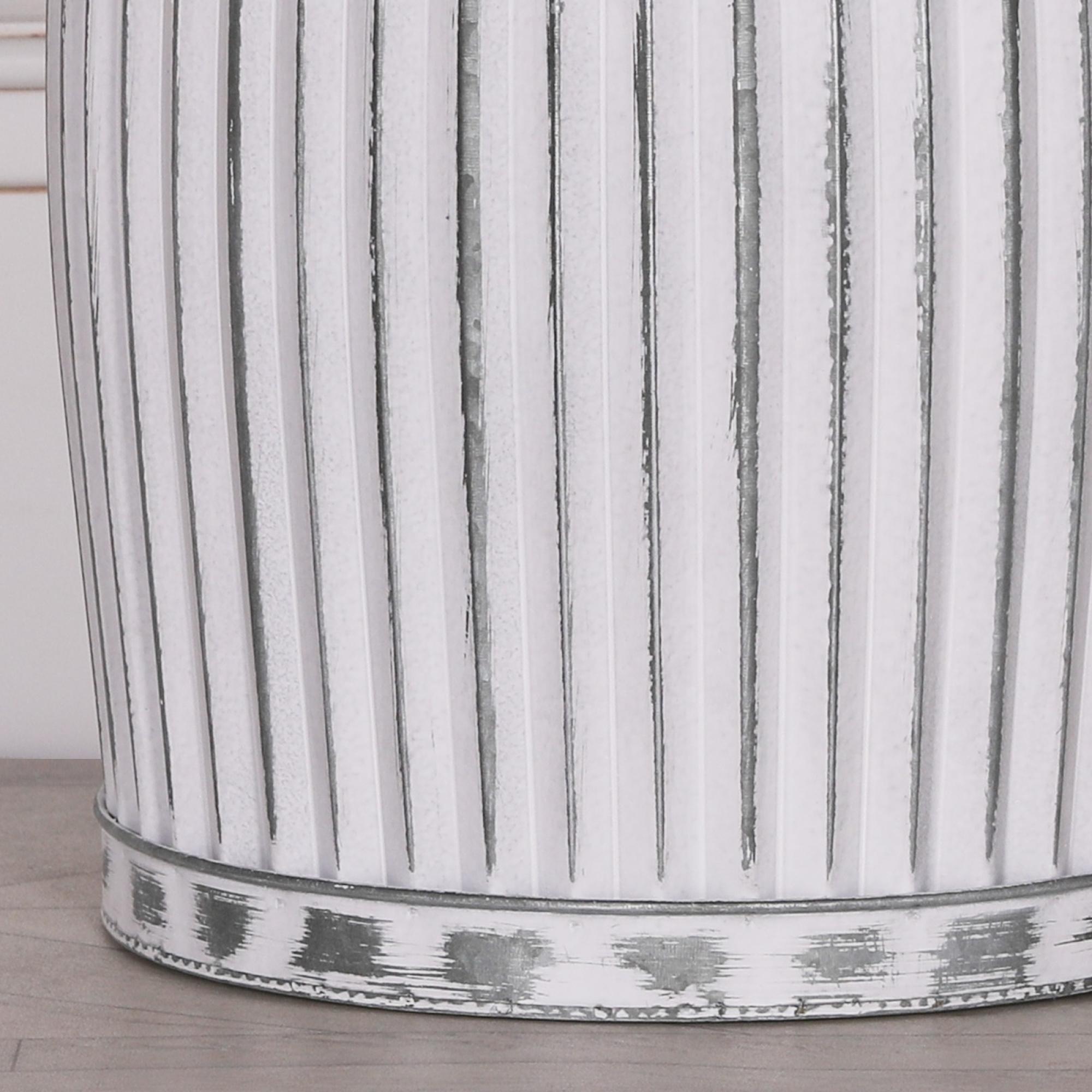 Product photograph of Cardiff Round Tub Metal Large Planter from Choice Furniture Superstore.