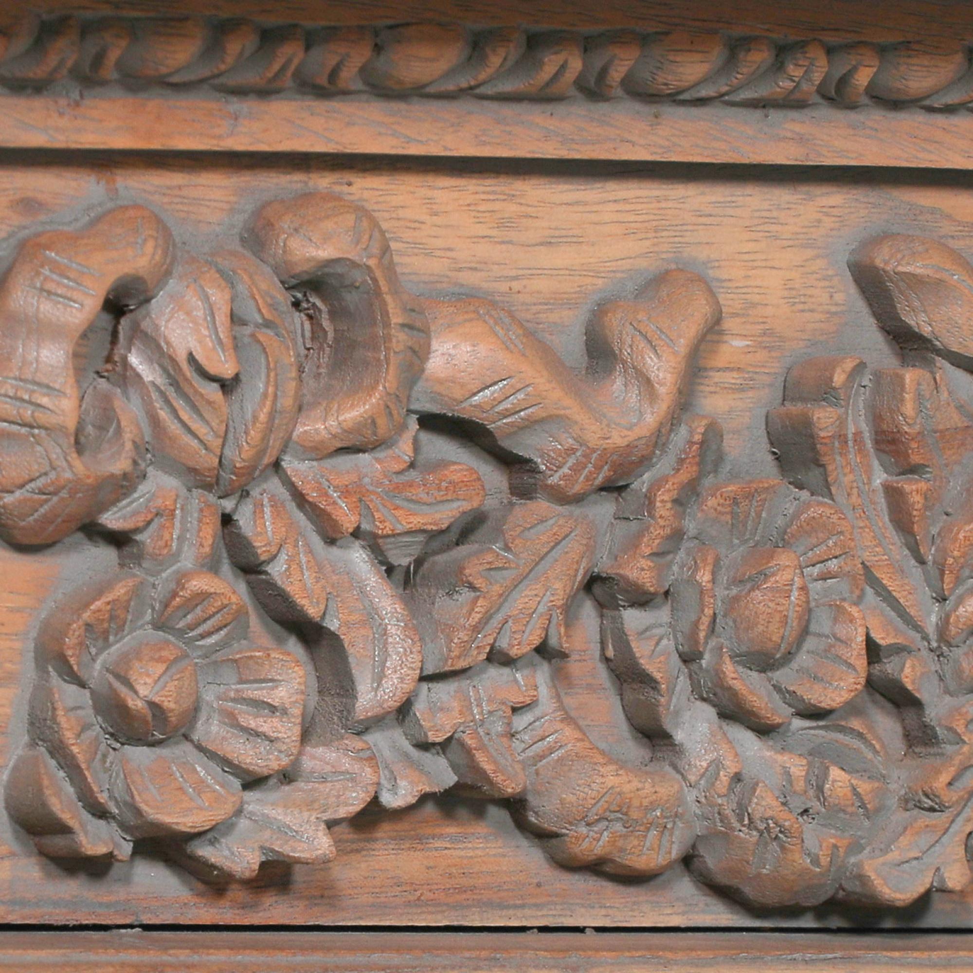Product photograph of Wooden Carved Fire Surround from Choice Furniture Superstore.