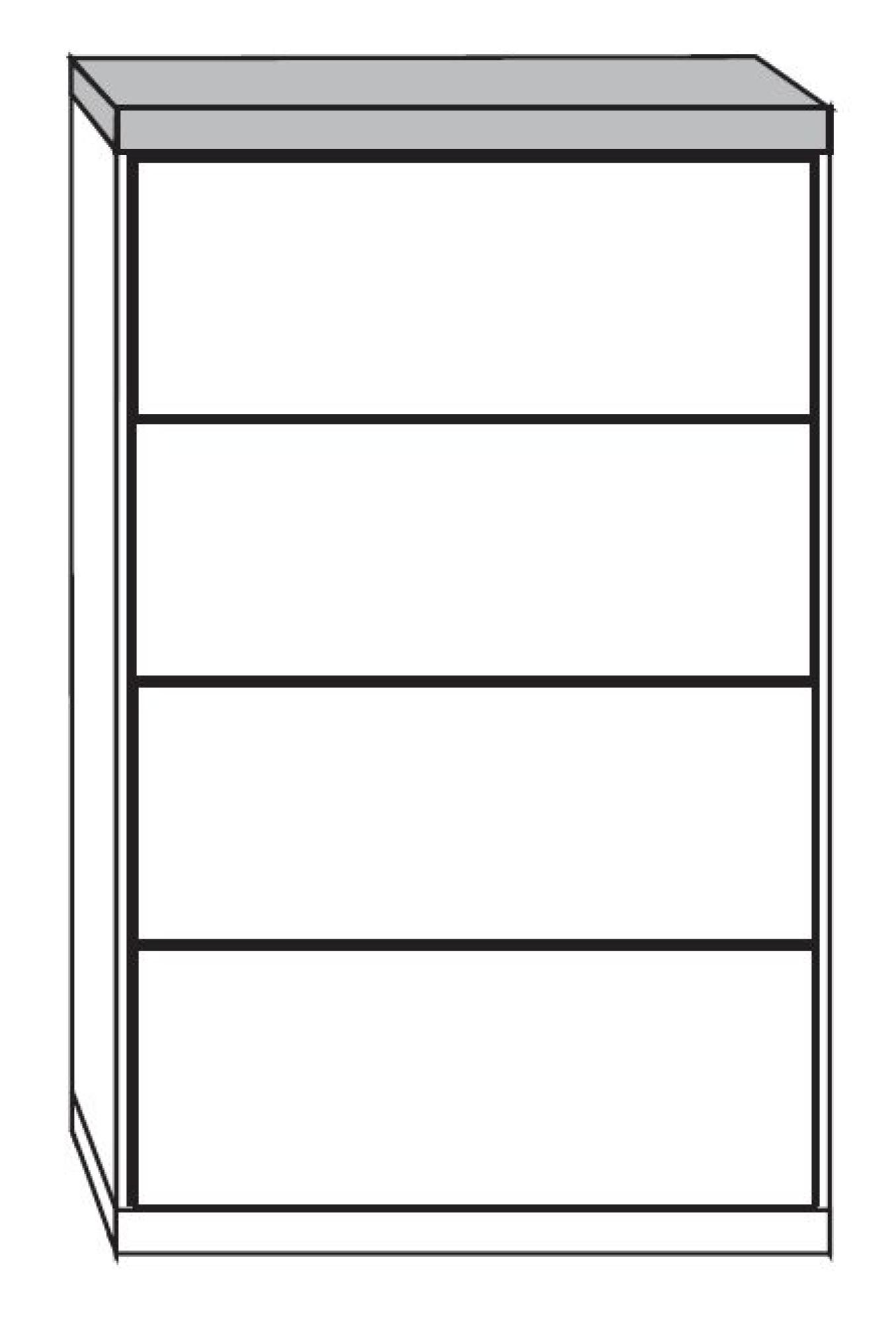 Product photograph of Wiemann Suffolk 4 Drawer Narrow Chest In White from Choice Furniture Superstore.