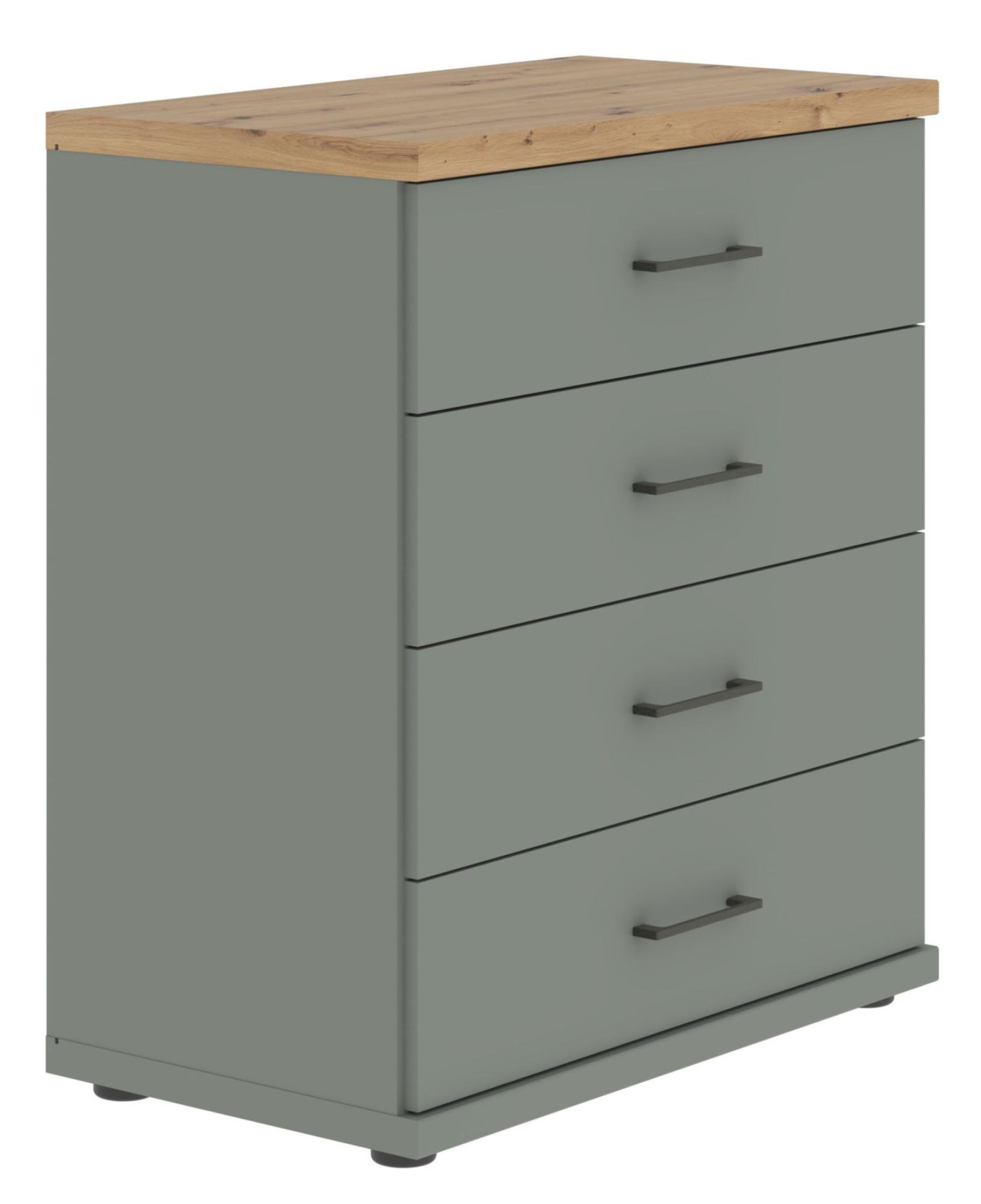 Product photograph of Wiemann Suffolk 4 Drawer Chest In Sage Green from Choice Furniture Superstore.
