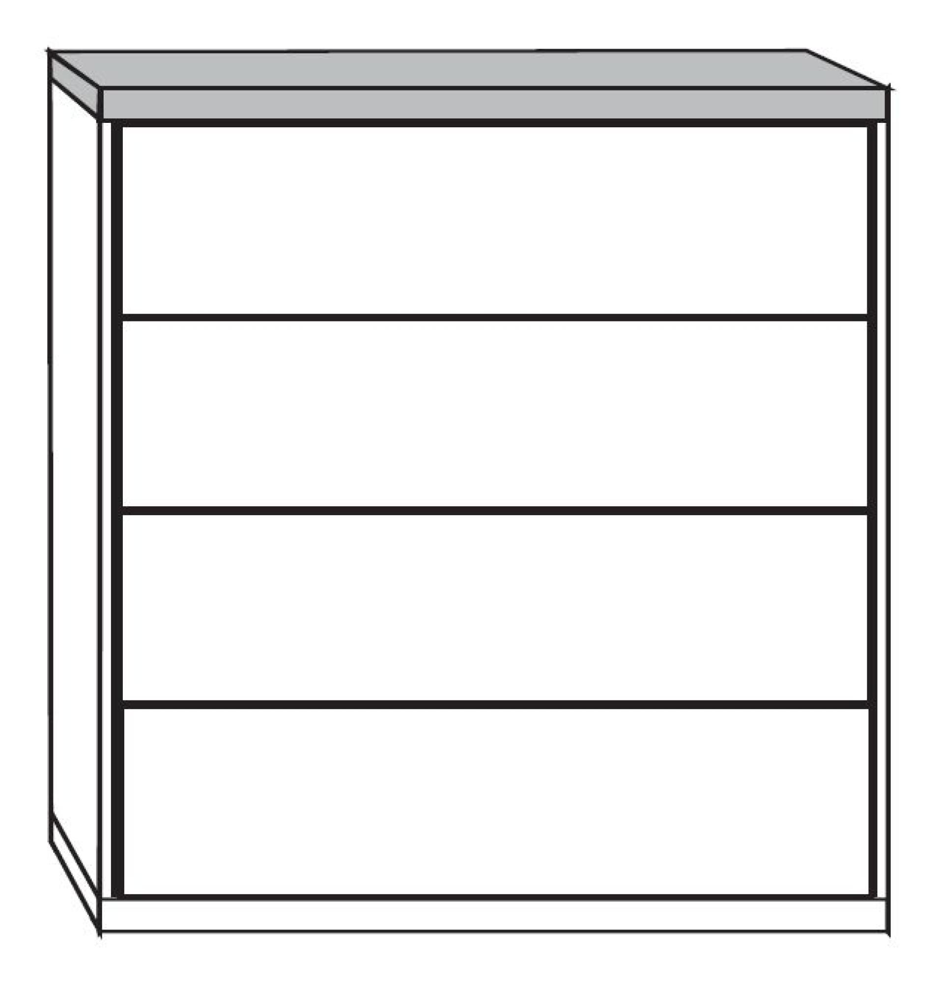 Product photograph of Wiemann Suffolk 4 Drawer Chest In Sage Green from Choice Furniture Superstore.