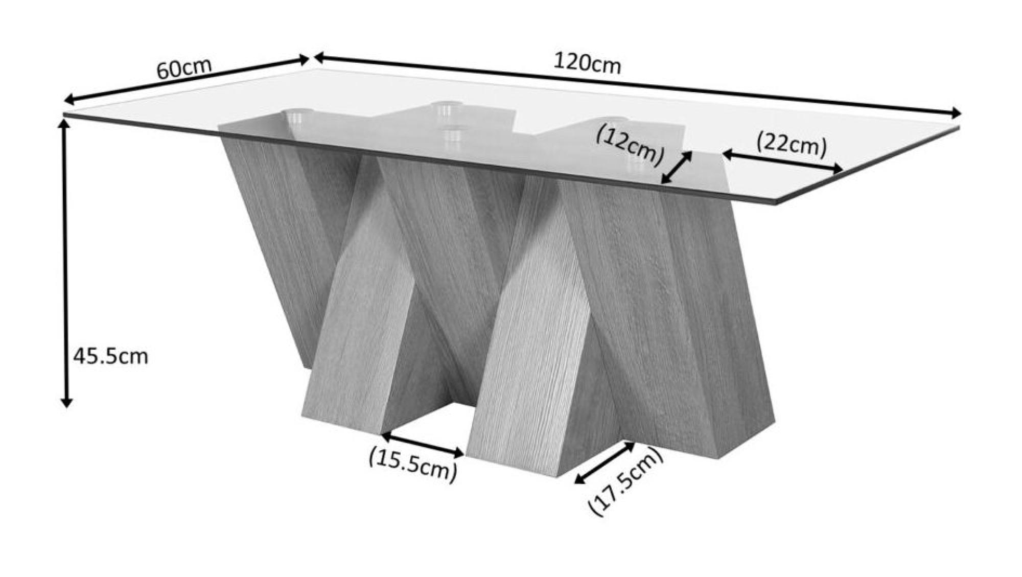 Product photograph of Newton Glass And Oak Effect Coffee Table from Choice Furniture Superstore.