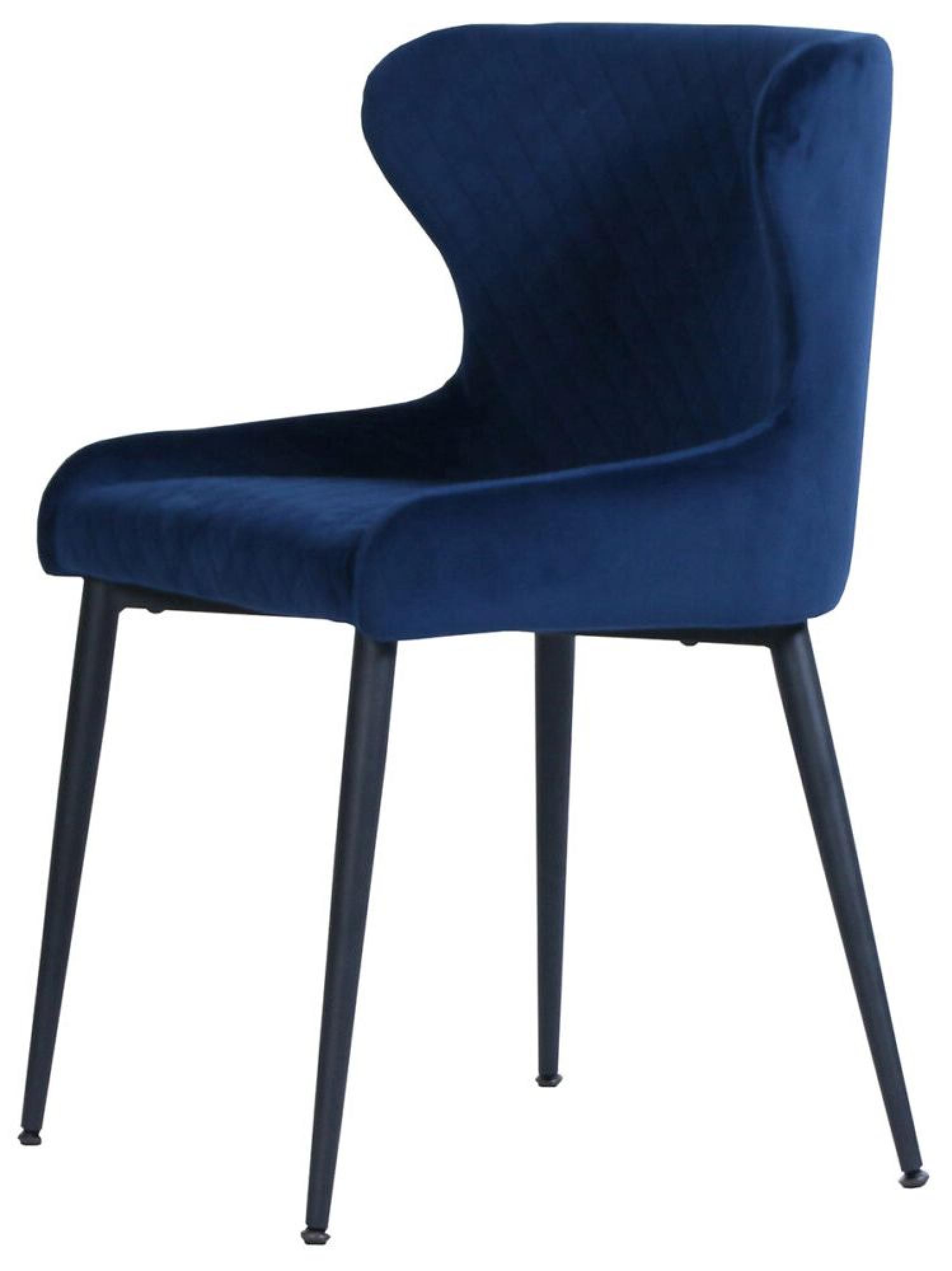 Product photograph of Newton 6 Seater Smoked Glass And Natural Dining Set - 6 Langley Blue Fabric Chair from Choice Furniture Superstore.