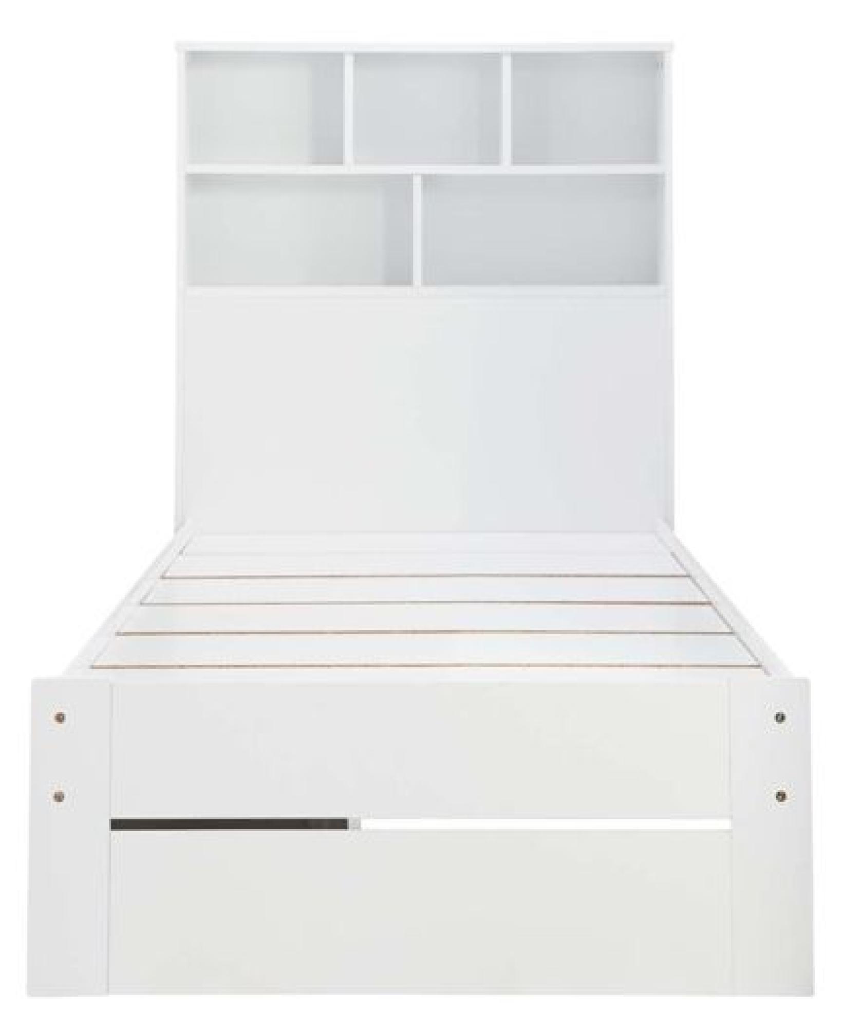 Product photograph of Alfie White Storage Bed - Sizes Available from Choice Furniture Superstore.