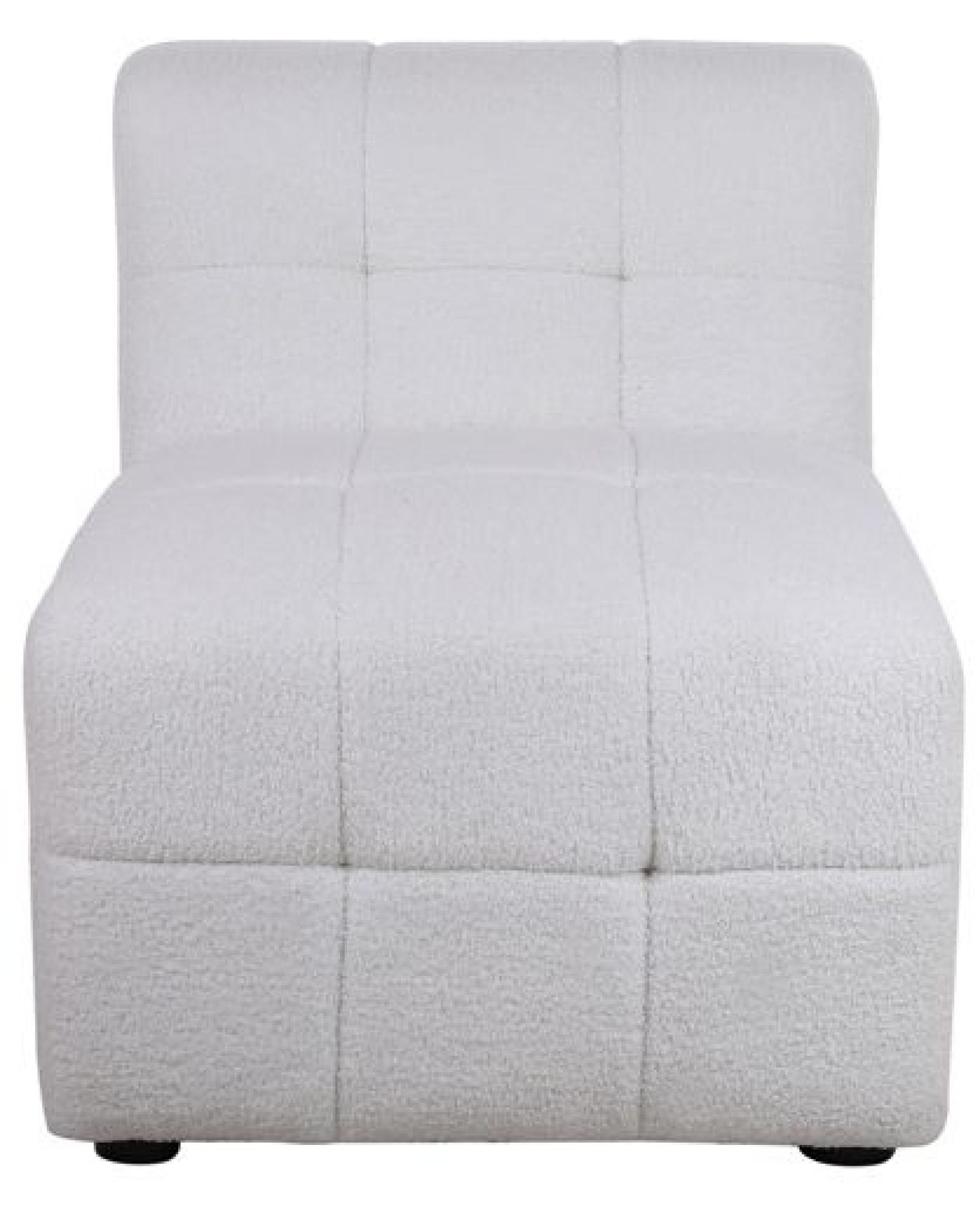 Product photograph of Milo White Boucle Fabric 3 Seater Sofa from Choice Furniture Superstore.