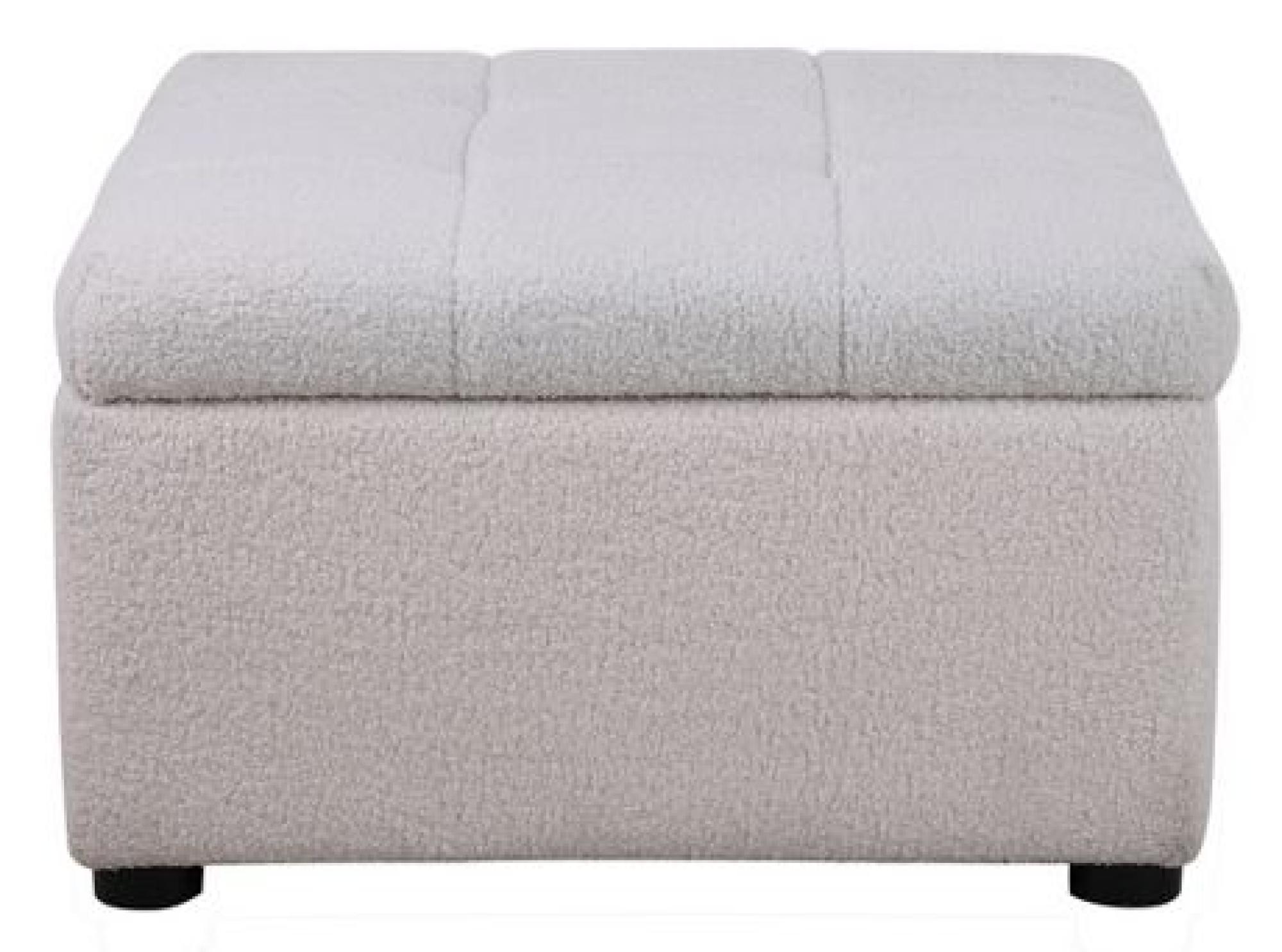 Product photograph of Milo White Boucle Fabric 2 Seater Sofa With Ottoman Footstool from Choice Furniture Superstore.