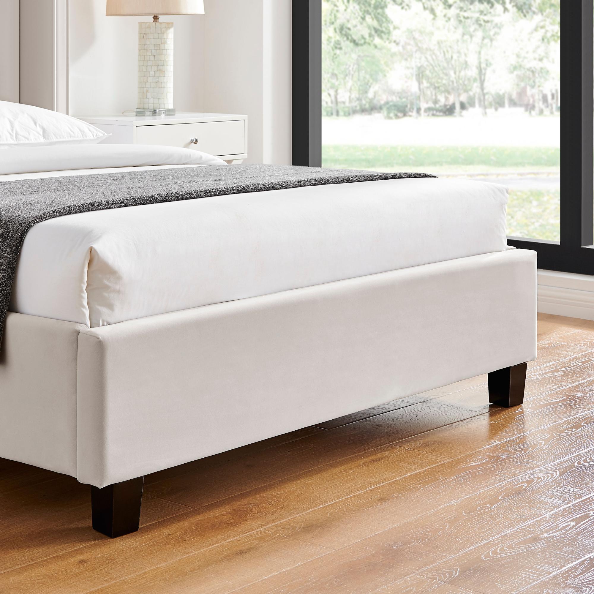 Product photograph of Polaris Natural Fabric Bed - Sizes Available from Choice Furniture Superstore.