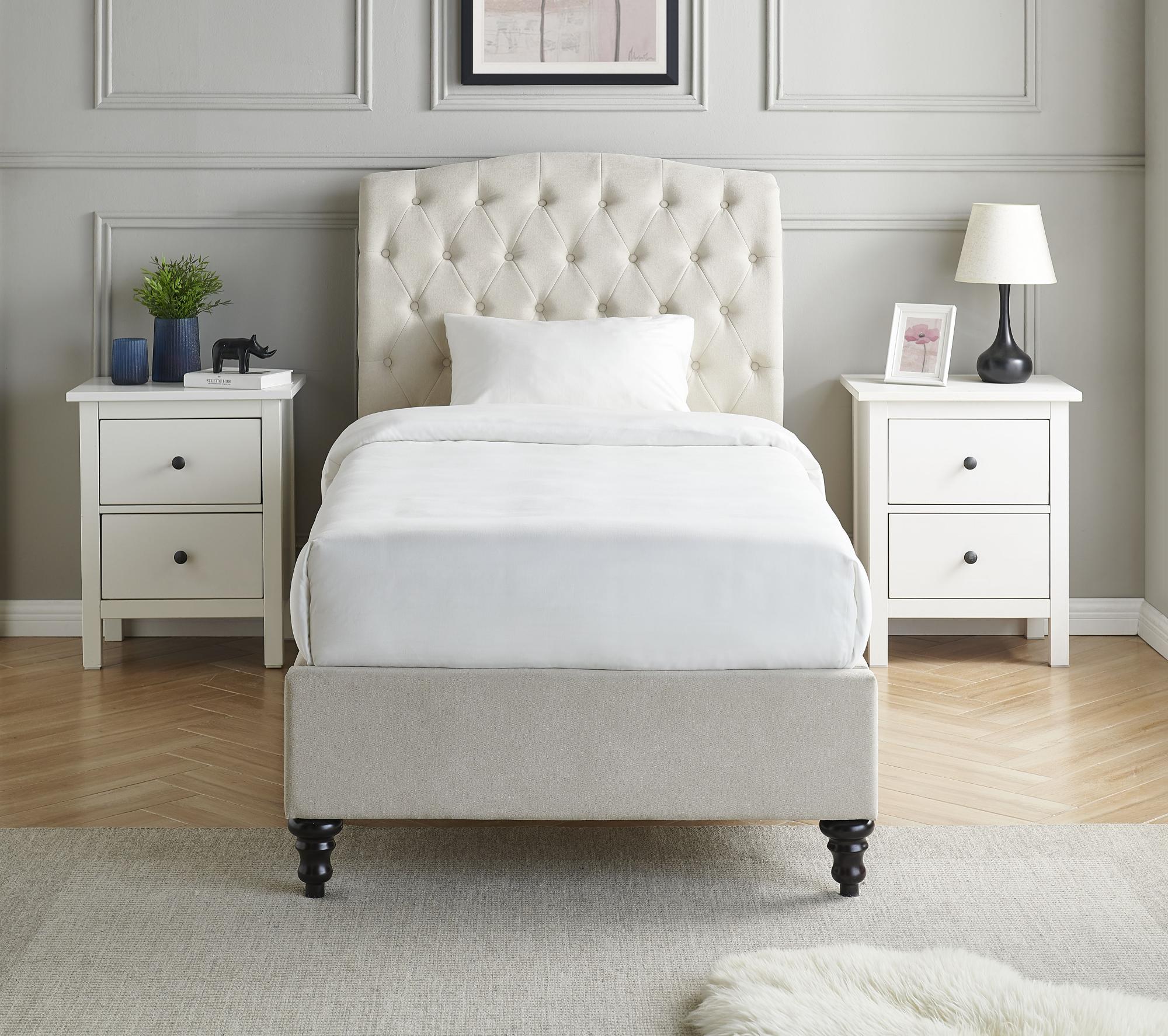 Product photograph of Limelight Rosa Natural Fabric Bed - Sizes Available from Choice Furniture Superstore.