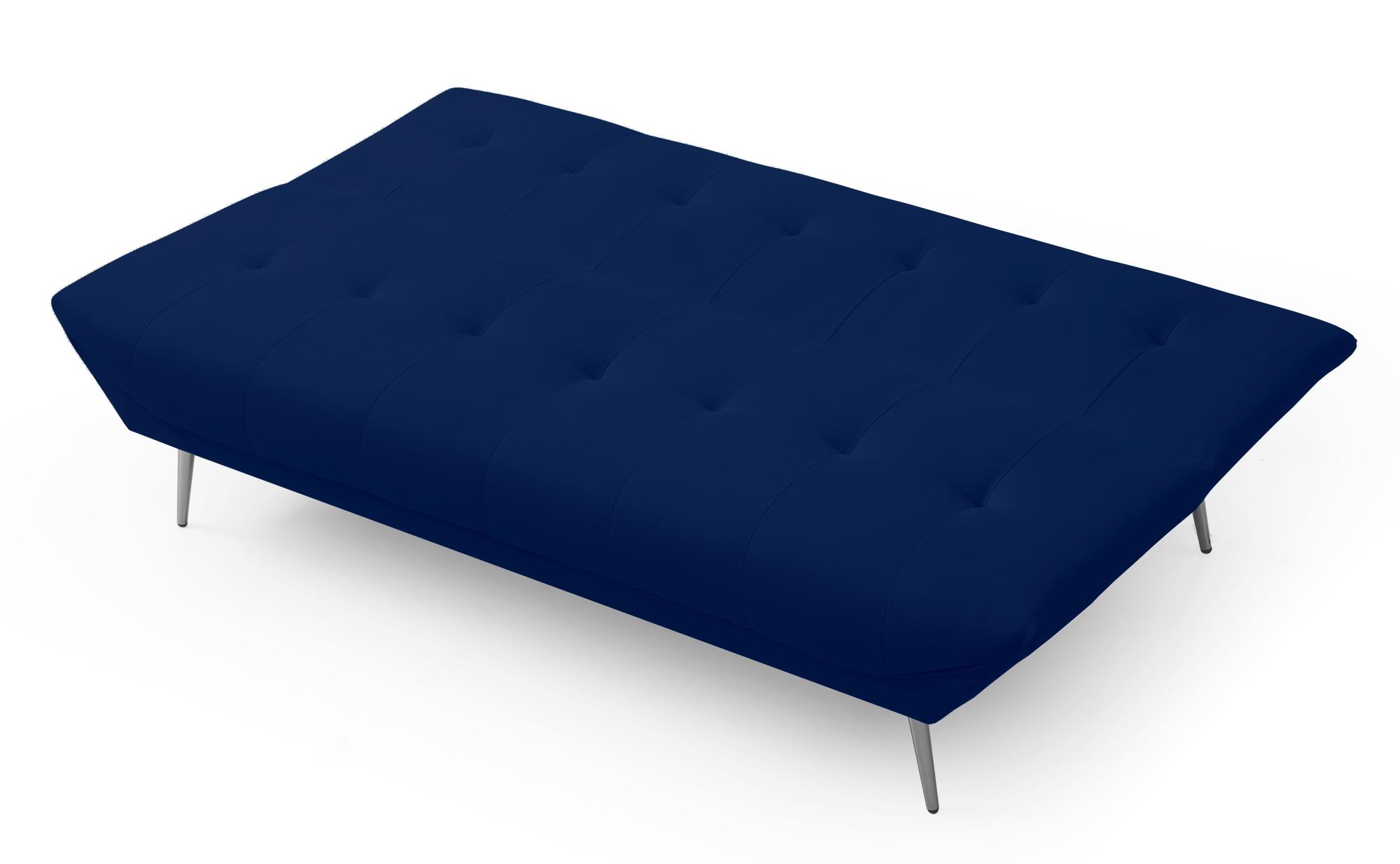 Product photograph of Limelight Astrid Navy Blue Fabric 2 Seater Click Clack Sofa Bed from Choice Furniture Superstore.