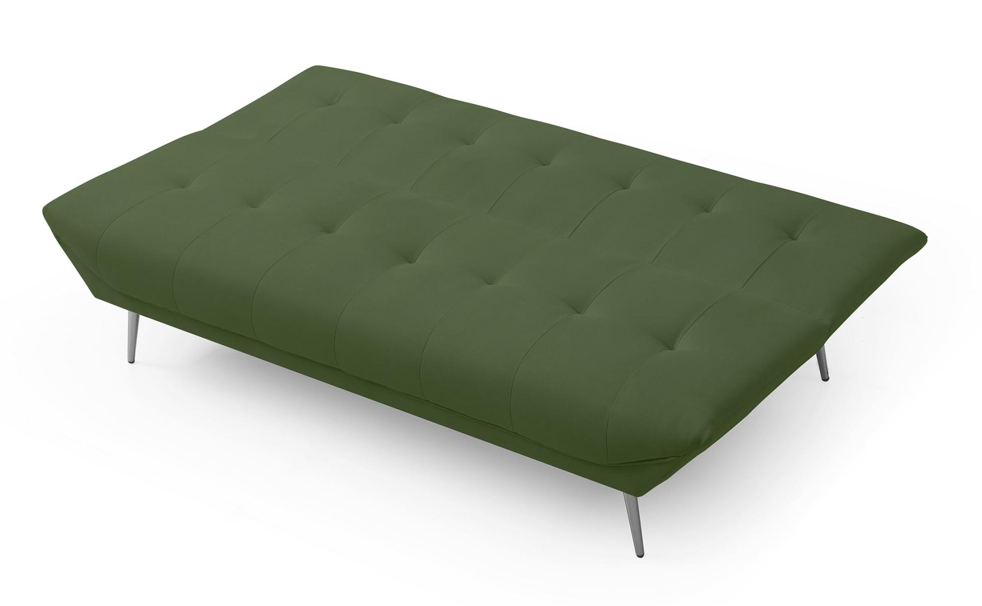 Product photograph of Limelight Astrid Olive Green Fabric 2 Seater Click Clack Sofa Bed from Choice Furniture Superstore.