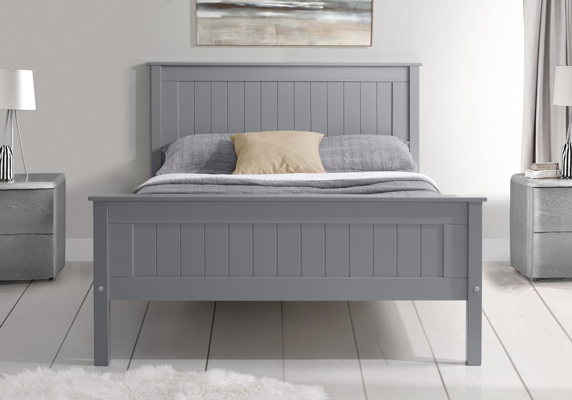 Product photograph of Limelight Taurus Grey High Footend Wooden Bed - Sizes Available from Choice Furniture Superstore.