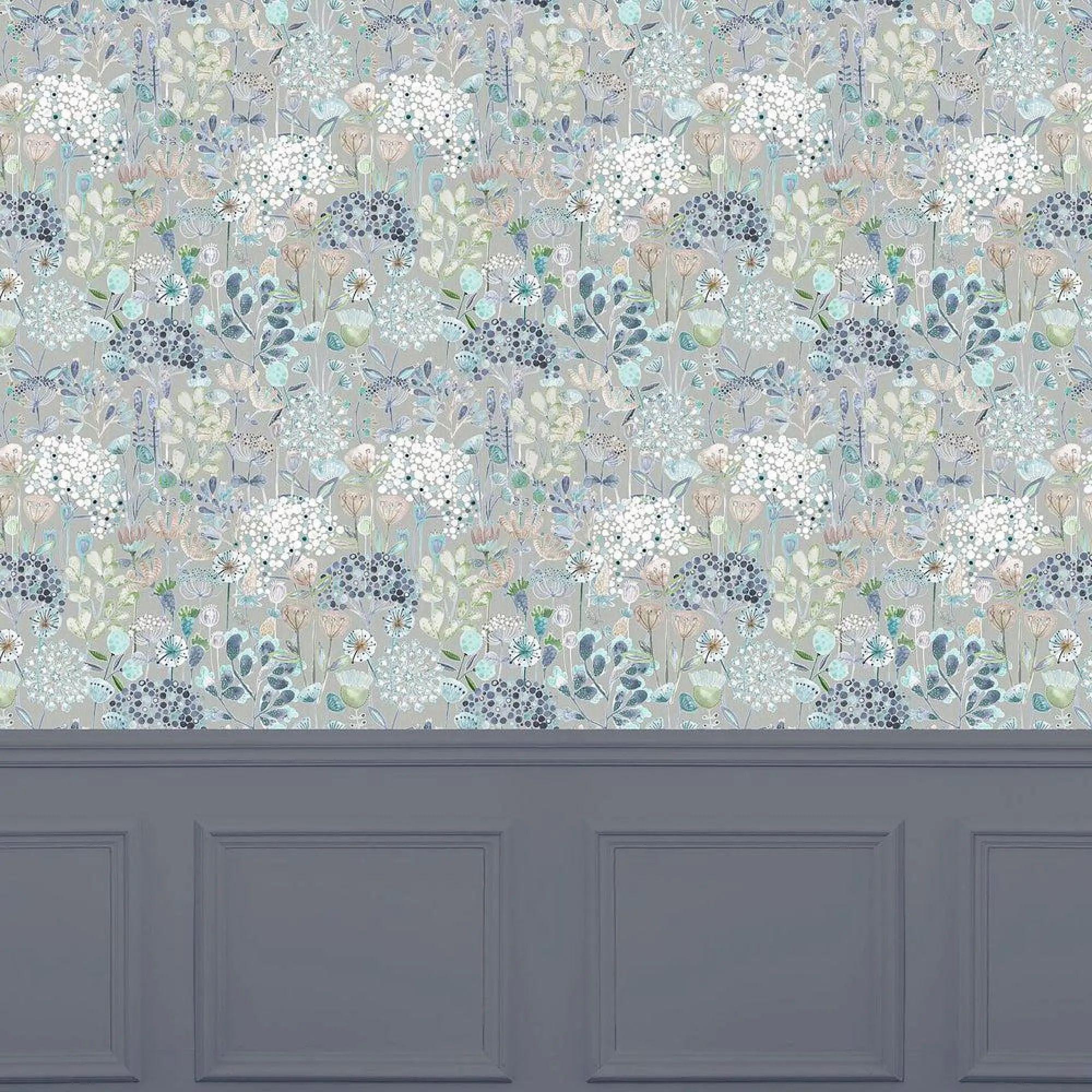 Product photograph of Clearance - Set Of 6 Voyage Maison Ailsa Cornflower 1 4m Wide Width Wallpaper - W 140cm X H 100cm - Fss15687 88 89 90 91 92 from Choice Furniture Superstore.