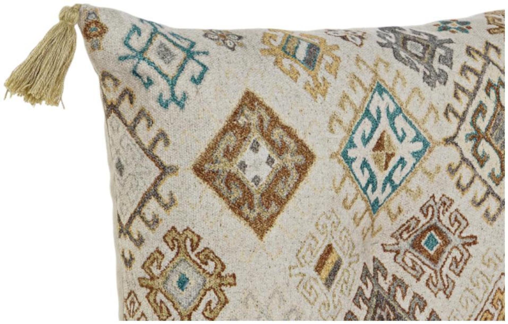 Product photograph of Sanki Beige Fabric 2 Seater Floor Cushion from Choice Furniture Superstore.