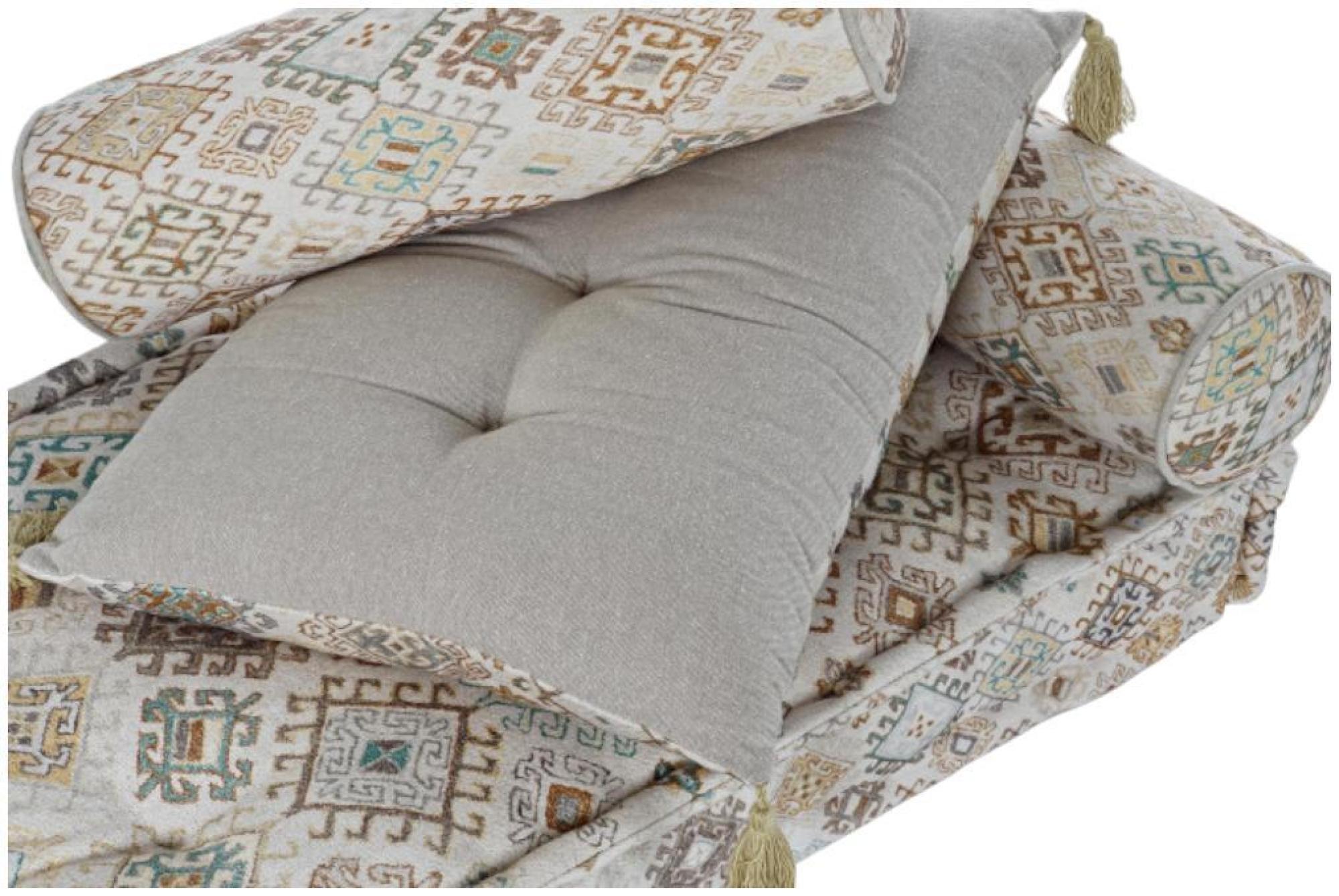 Product photograph of Sanki Beige Fabric 1 Seater Floor Cushion from Choice Furniture Superstore.