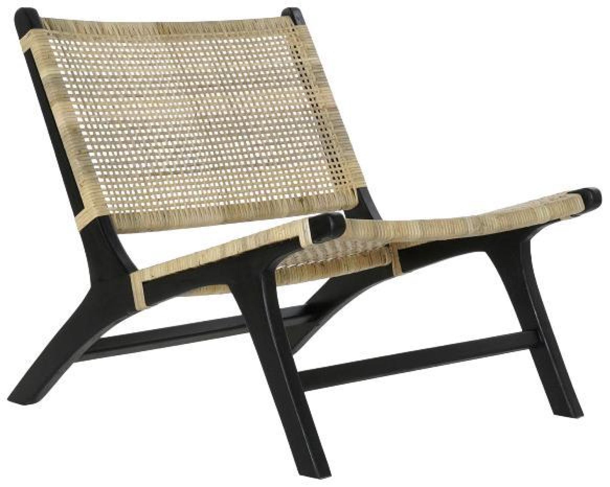 Product photograph of Erode Black Teak And Rattan Chair from Choice Furniture Superstore.