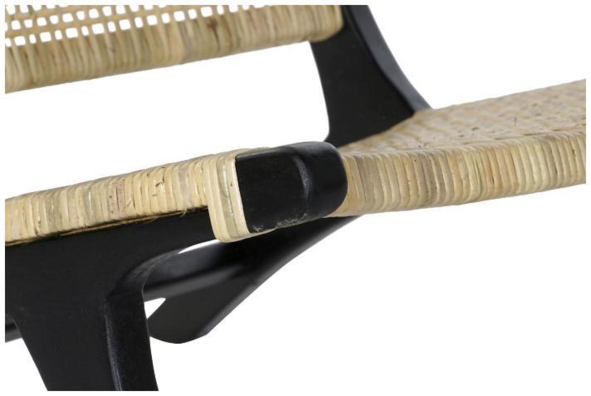 Product photograph of Erode Black Teak And Rattan Chair from Choice Furniture Superstore.