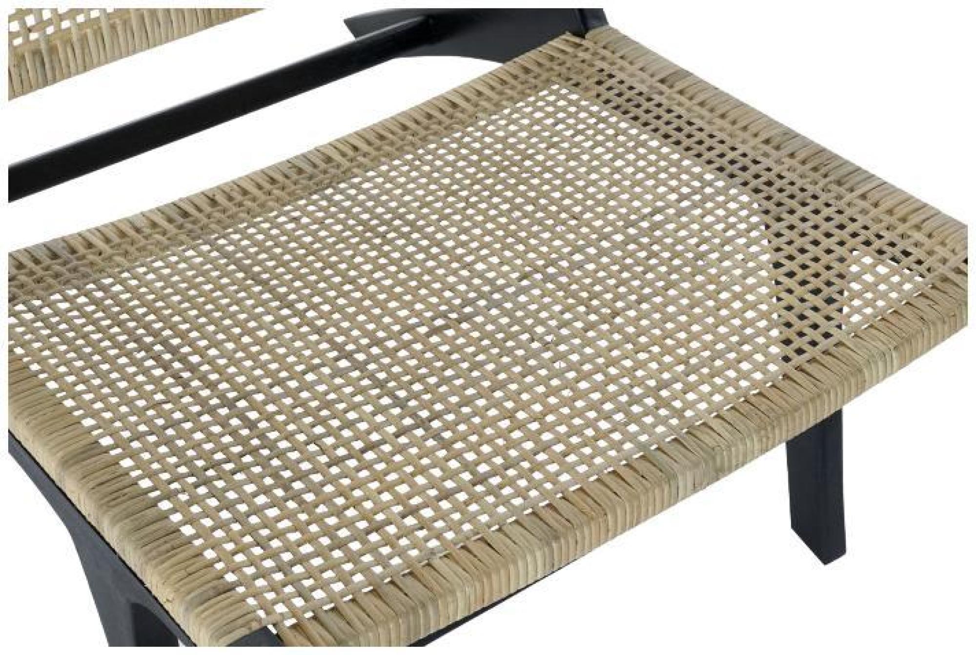Product photograph of Erode Black Teak And Rattan Chair from Choice Furniture Superstore.