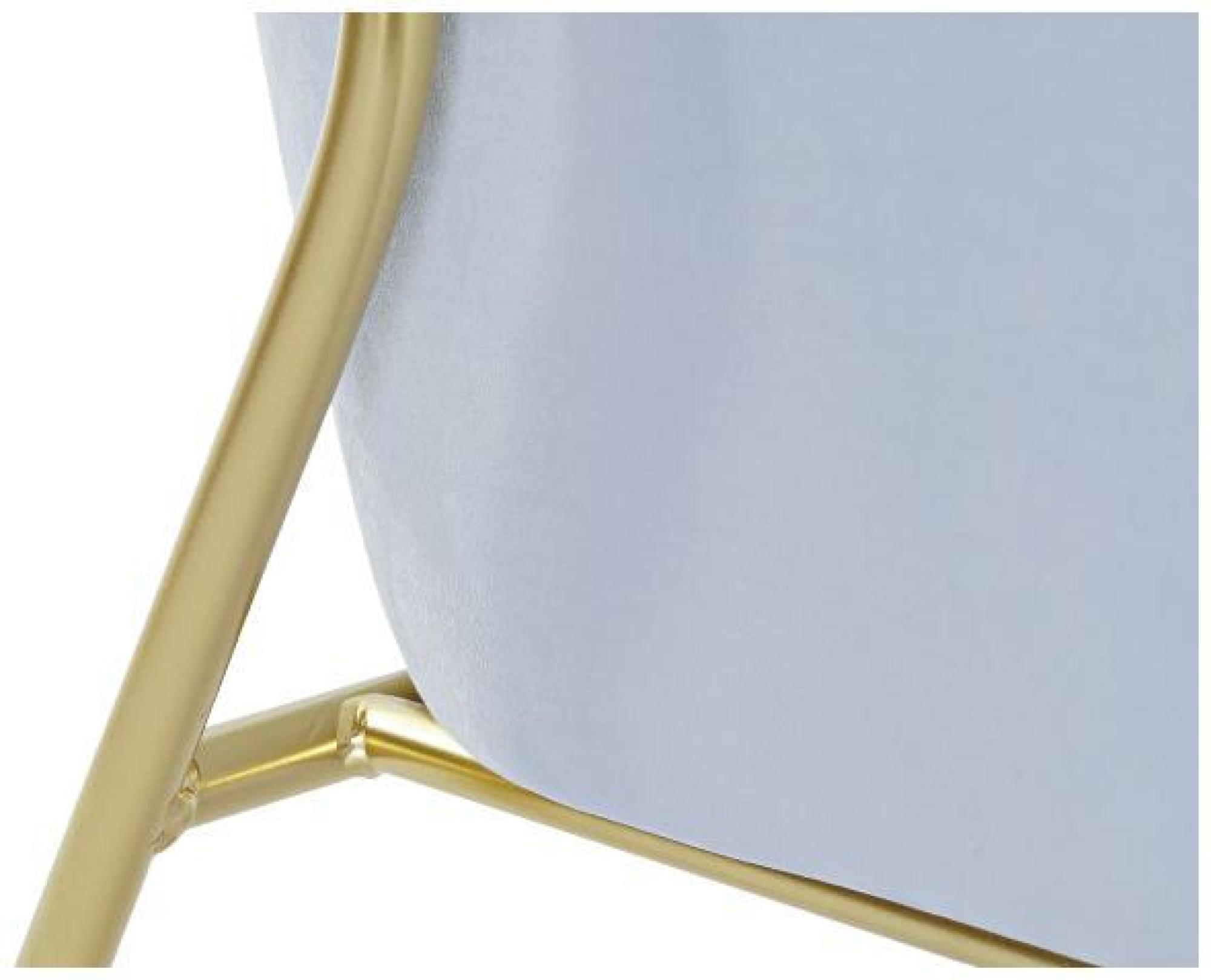 Product photograph of Sky Blue Fabric Armchair With Gold Legs from Choice Furniture Superstore.