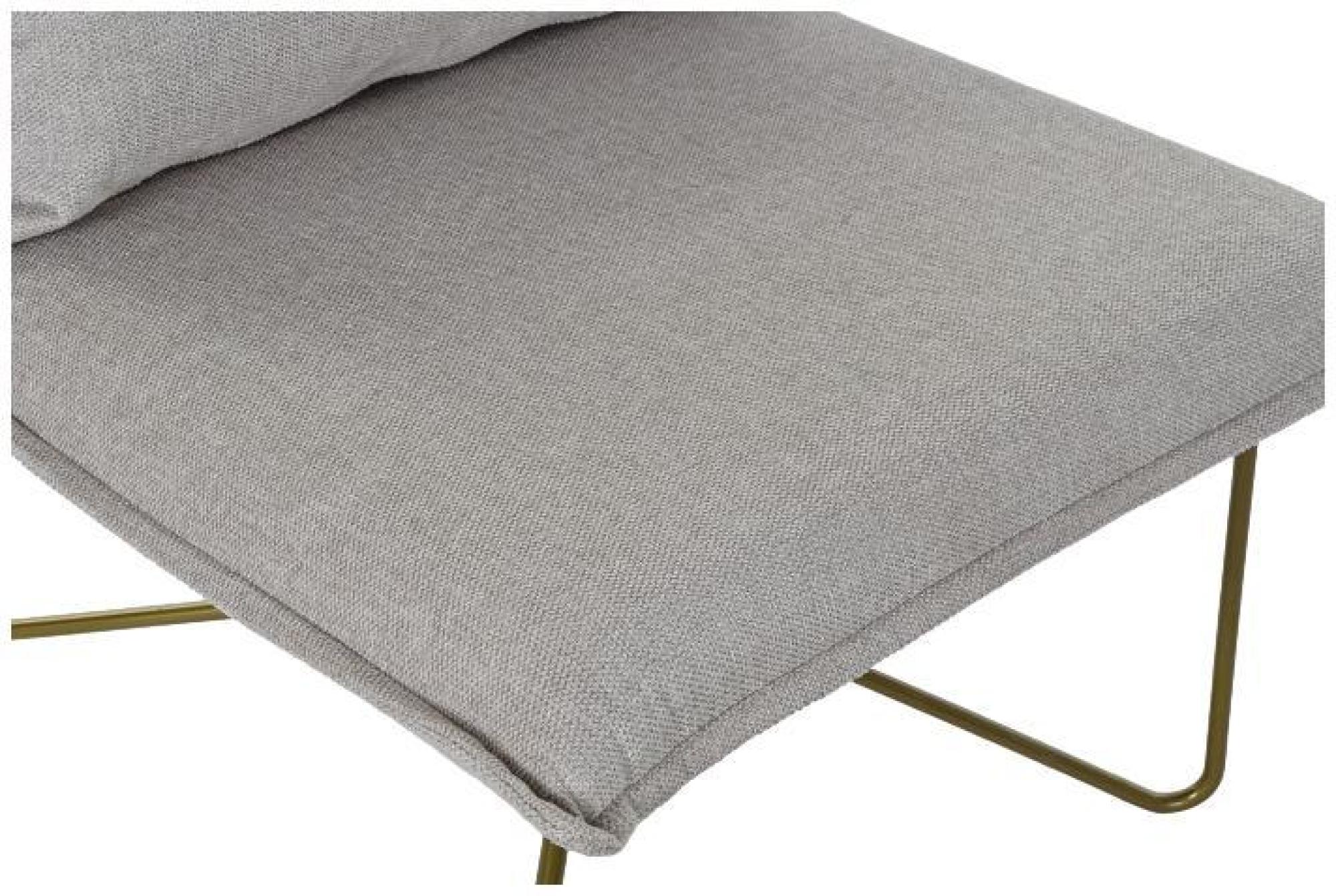 Product photograph of Terra Grey Fabric Lounge With Gold Hairpin Legs from Choice Furniture Superstore.
