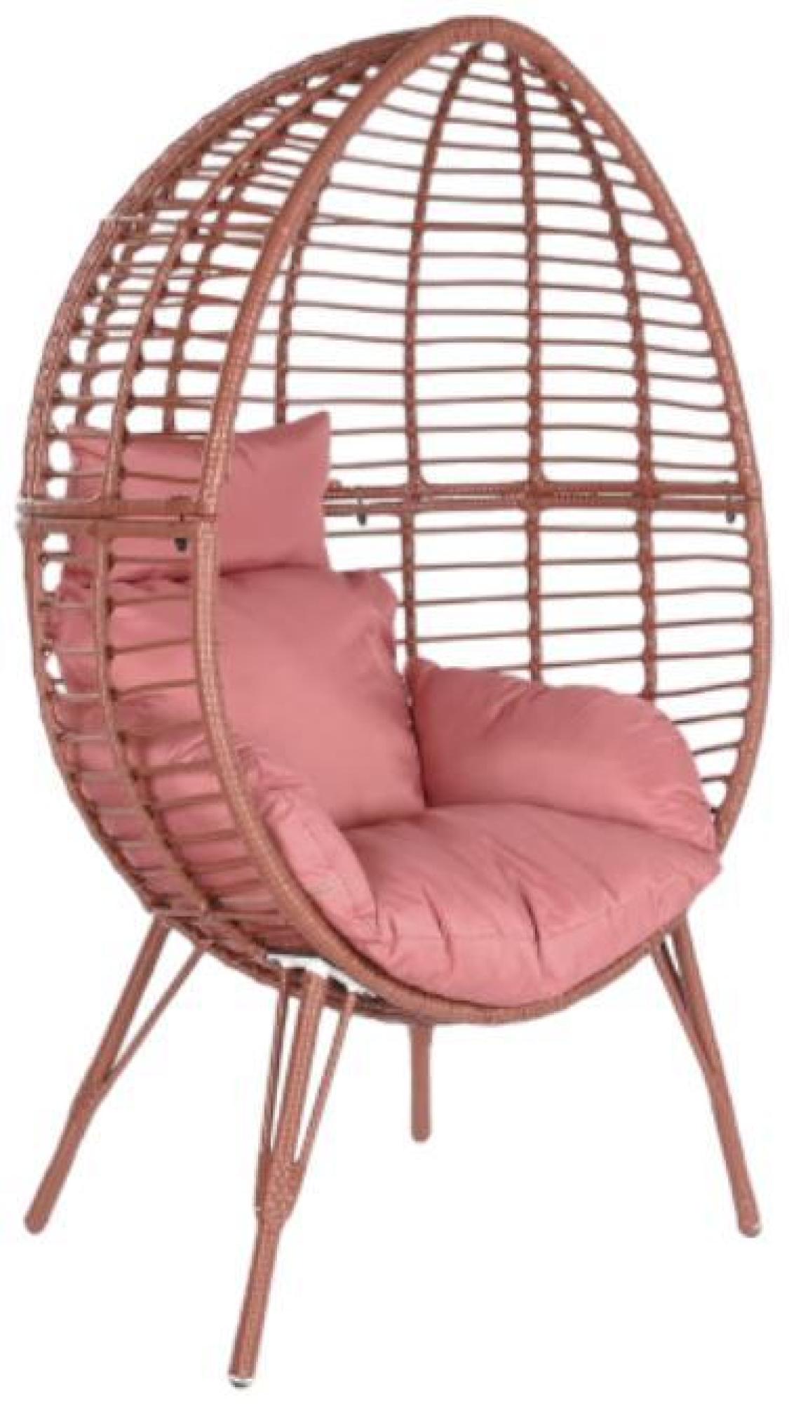 Product photograph of Garden Terracotta Rattan Outdoor Chair from Choice Furniture Superstore.