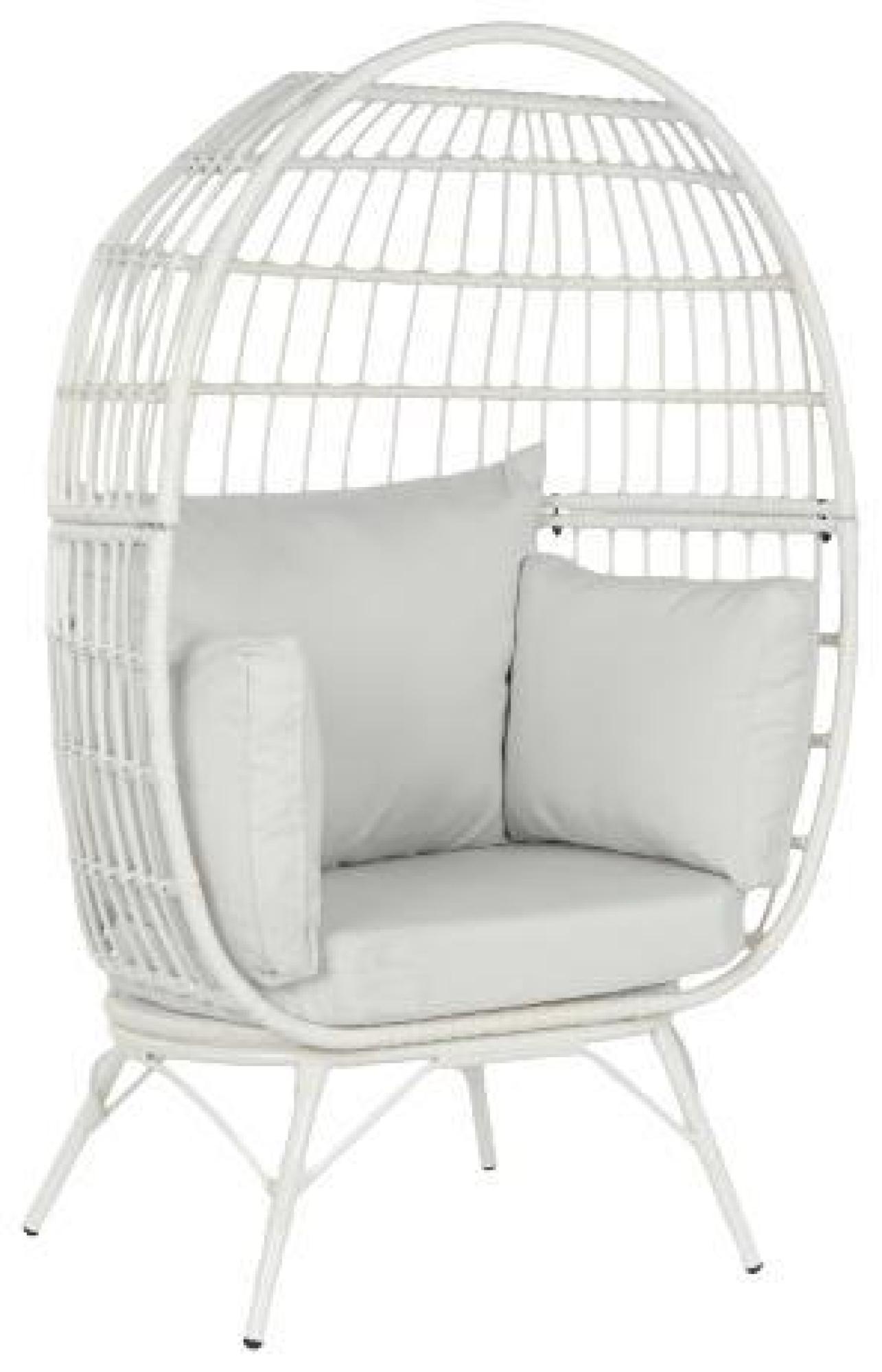 Product photograph of Garden White Wood Hanging Chair from Choice Furniture Superstore.