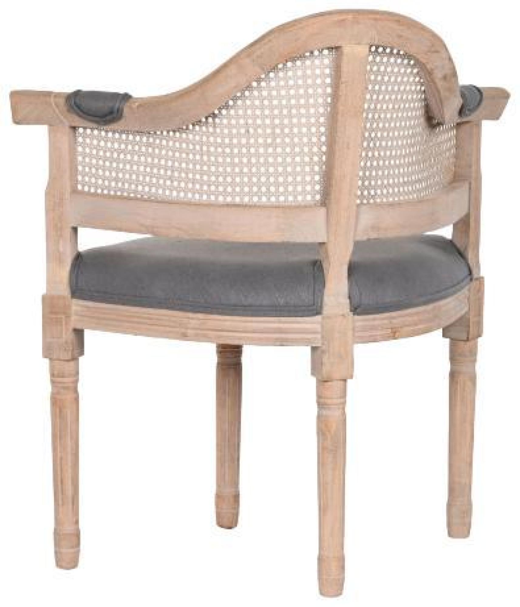 Product photograph of 2 X Traditional Wood And Dark Grey Fabric Chair from Choice Furniture Superstore.