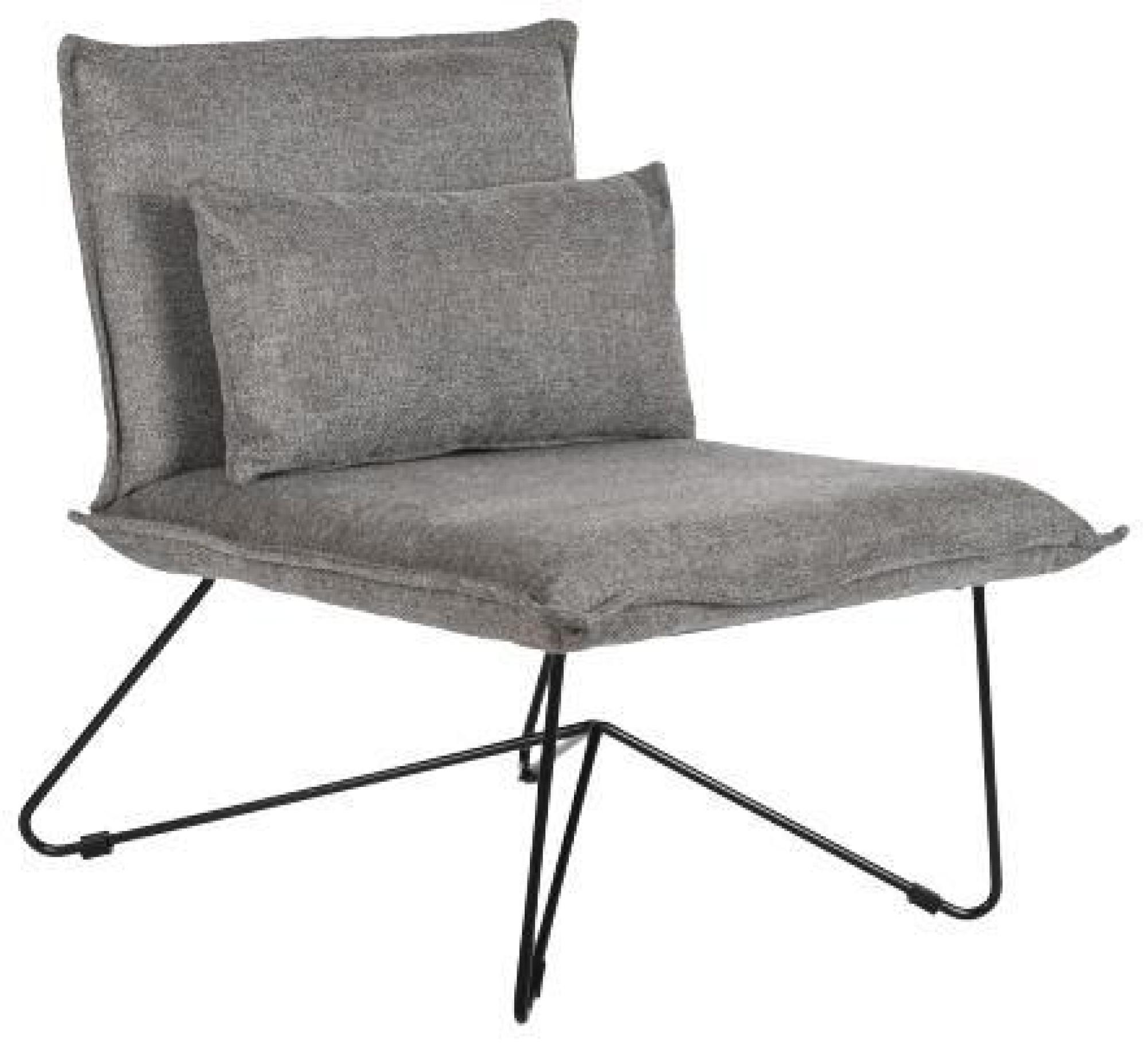 Product photograph of Terra Grey Fabric Lounge With Black Hairpin Legs from Choice Furniture Superstore.