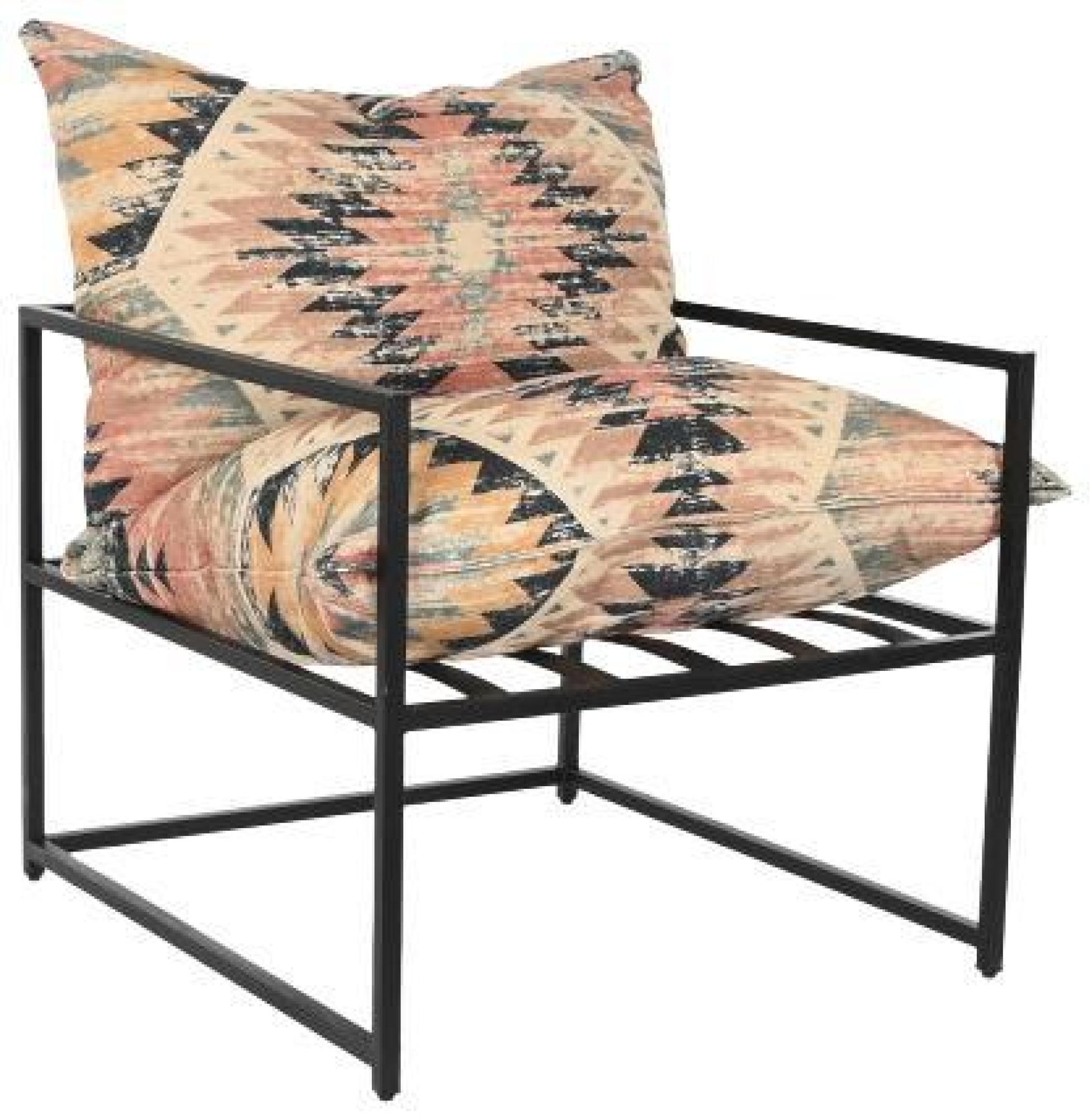 Product photograph of Multi Coloured Metal Armchair from Choice Furniture Superstore.