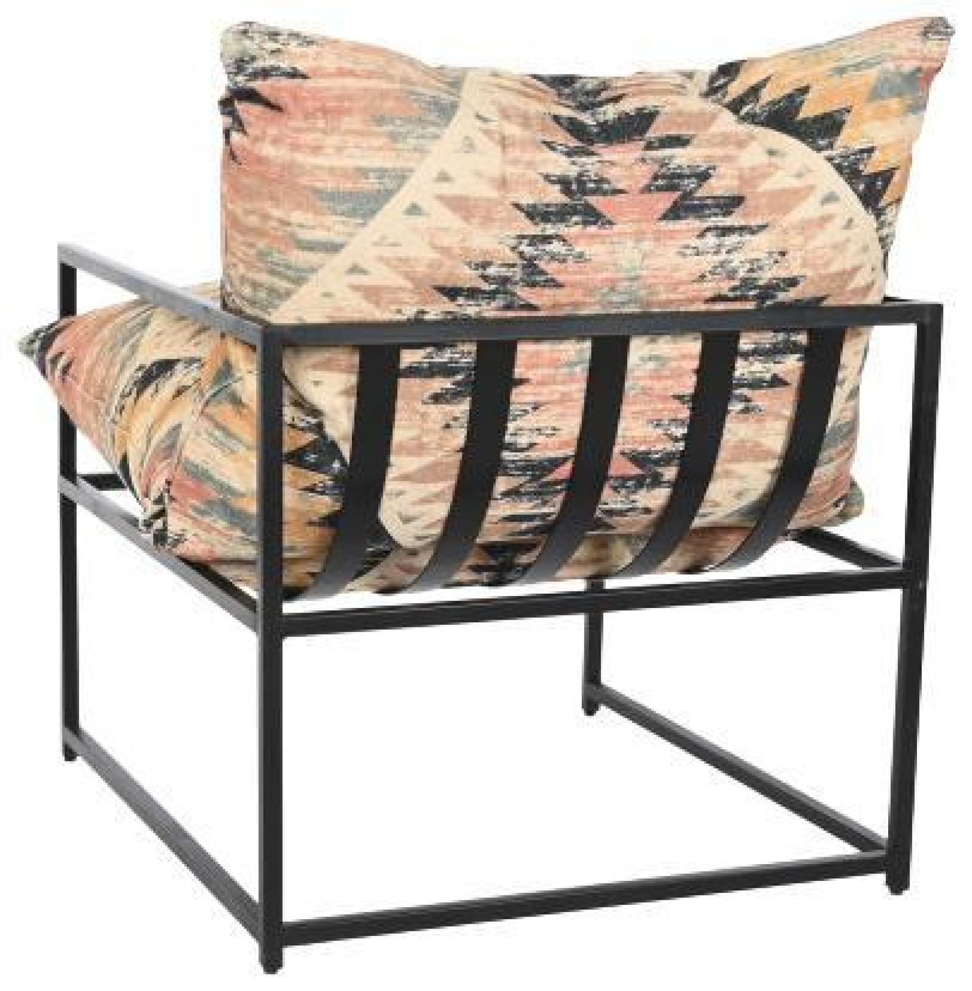 Product photograph of Multi Coloured Metal Armchair from Choice Furniture Superstore.